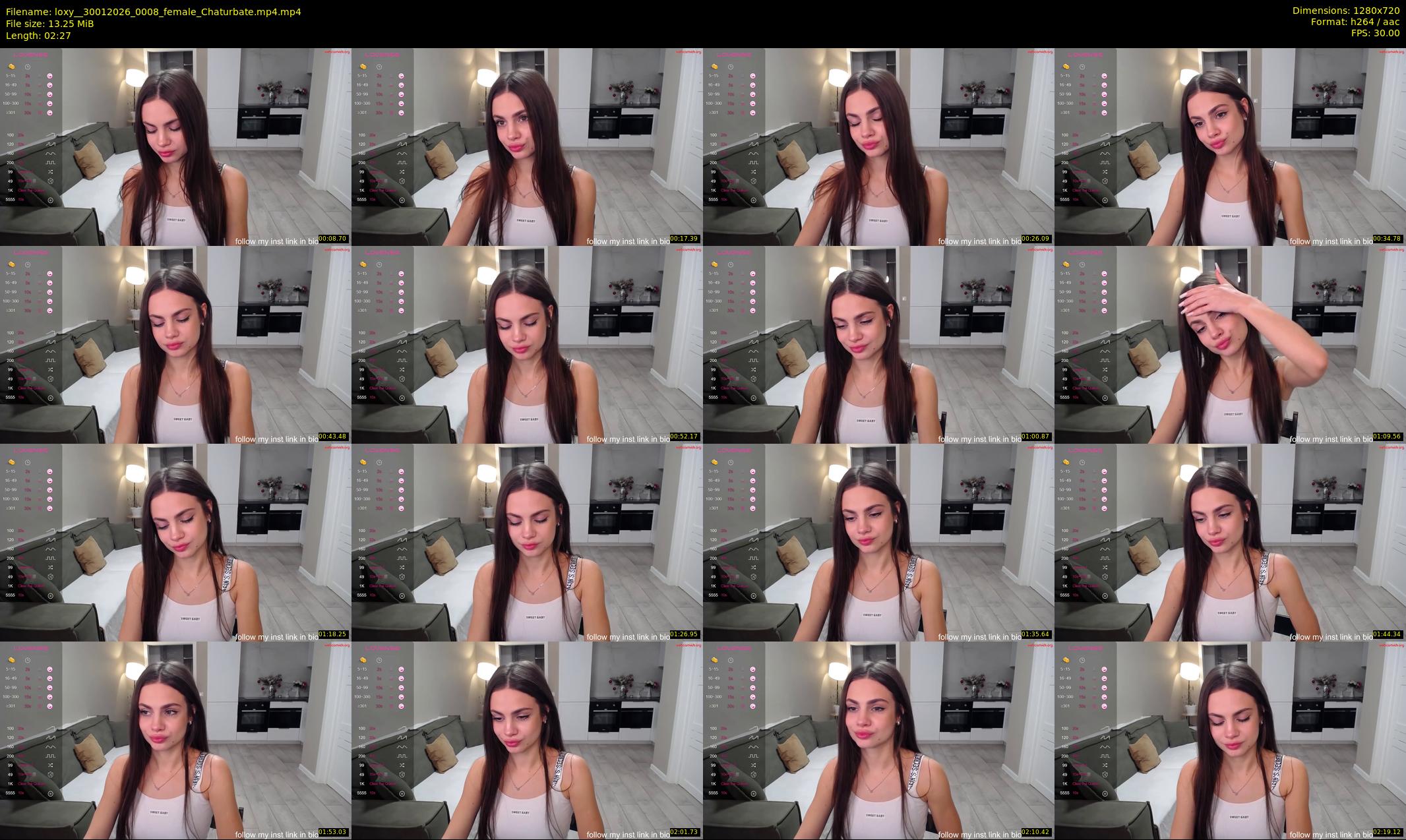 loxy_ — 3 minute Chaturbate female cam show recording, 720p, Jan 30, 2026