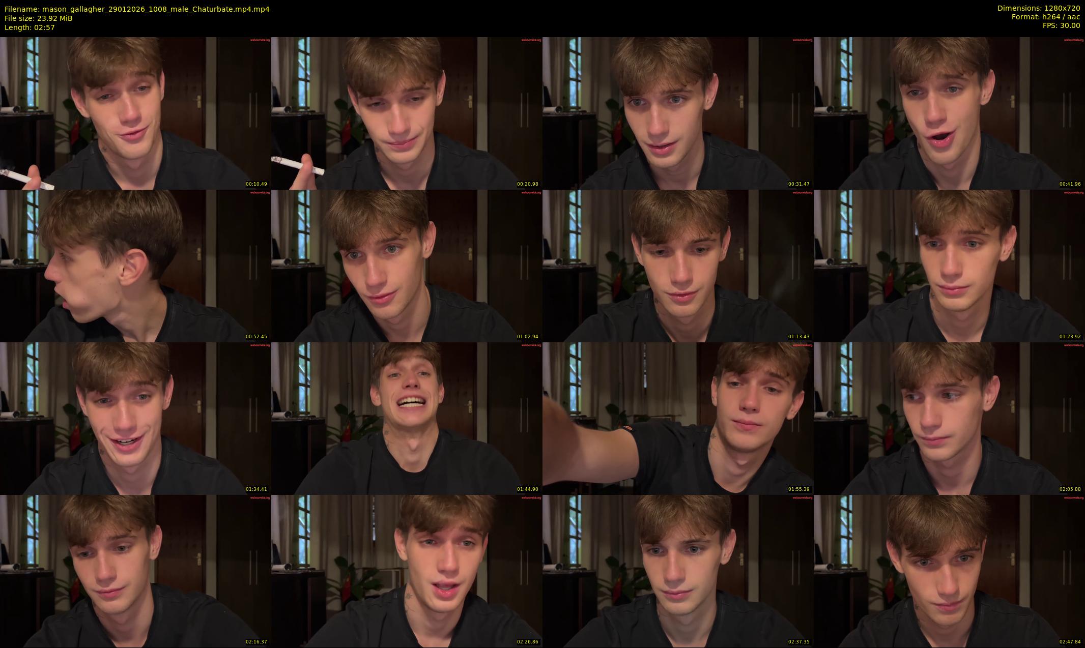 mason_gallagher — 3 minute Chaturbate male cam show recording, 720p, Jan 29, 2026