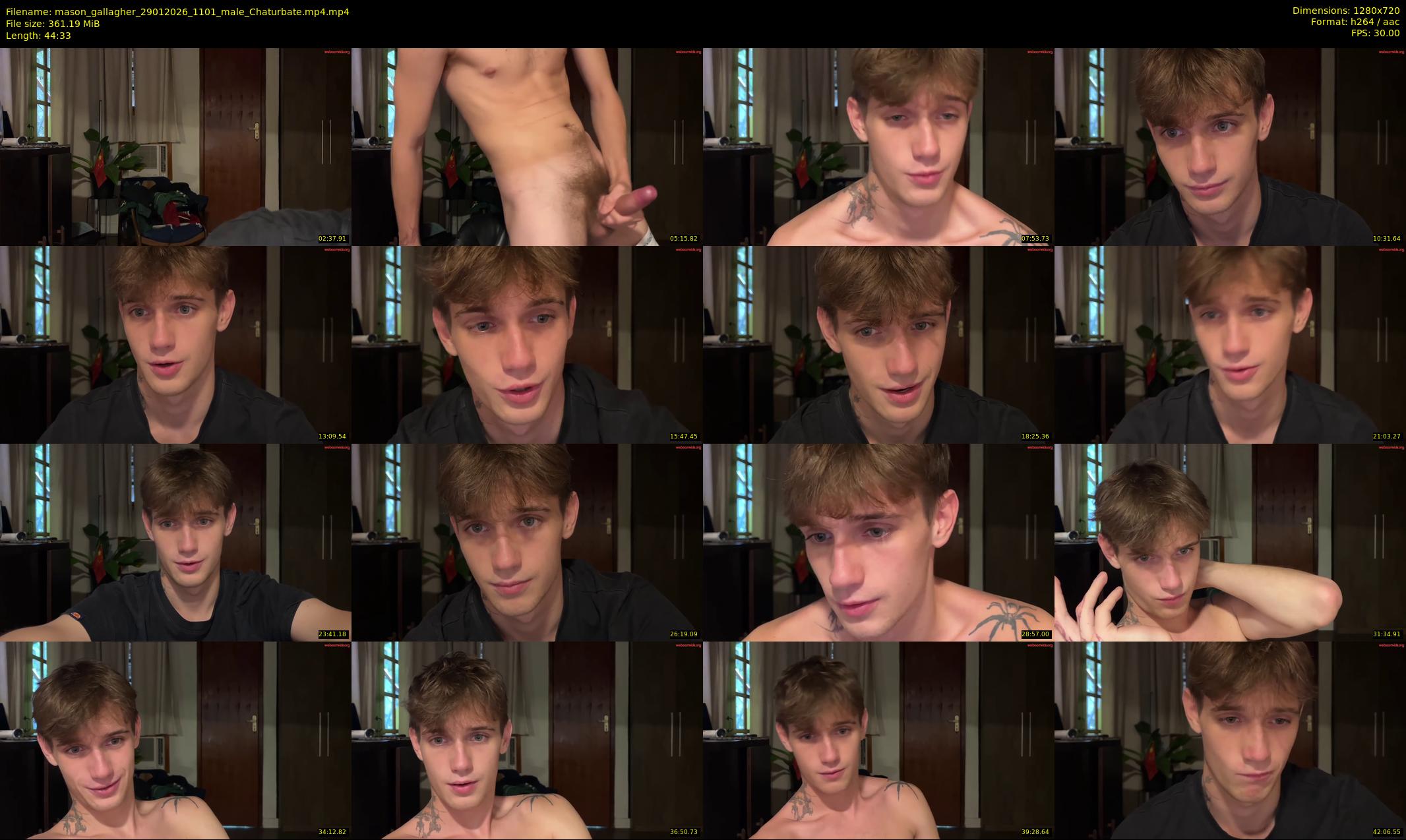 mason_gallagher — 45 minute Chaturbate male cam show recording, 720p, Jan 29, 2026