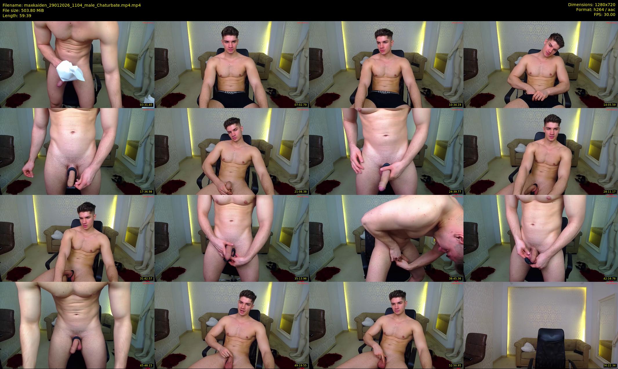 maxkaiden — 60 minute Chaturbate male cam show recording, 720p, Jan 29, 2026