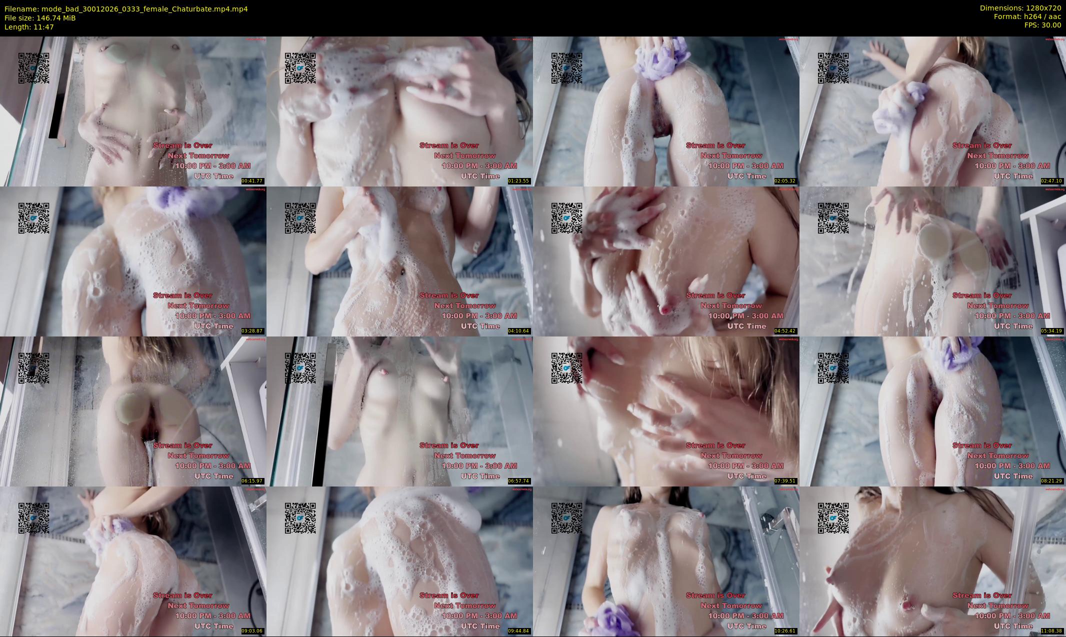 mode_bad — 12 minute Chaturbate female cam show recording, 720p, Jan 30, 2026