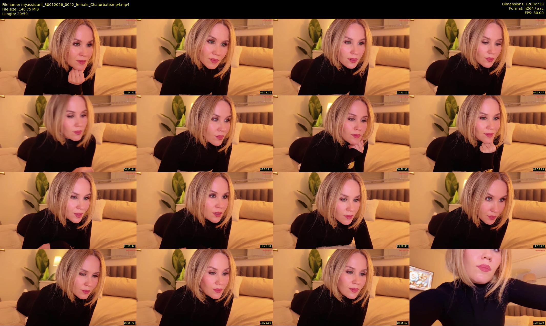 myassistant — 21 minute Chaturbate female cam show recording, 720p, Jan 30, 2026