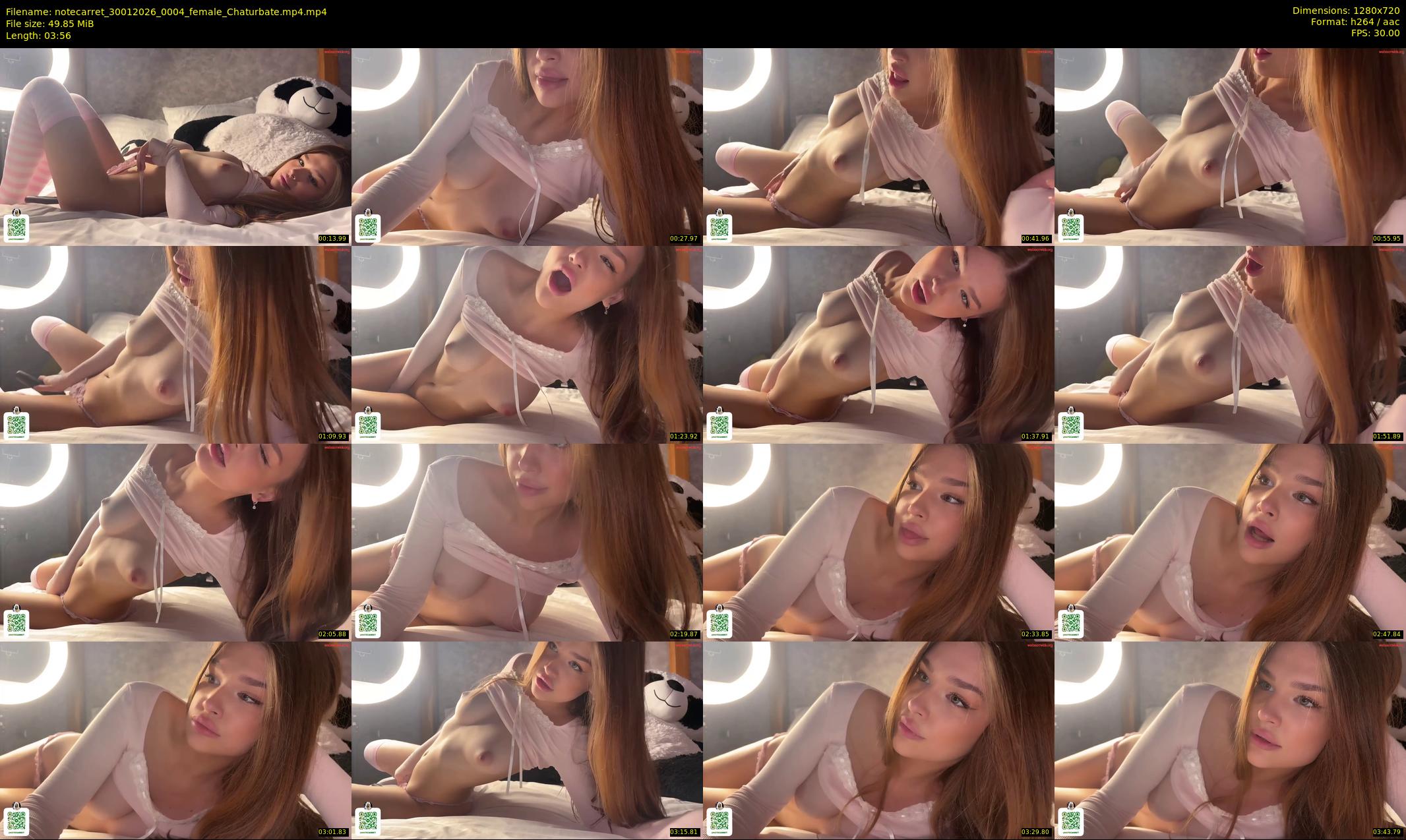 notecarret — 4 minute Chaturbate female cam show recording, 720p, Jan 30, 2026
