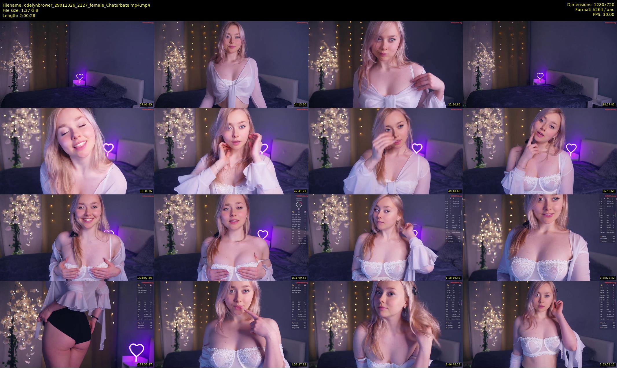 odelynbrower — 121 minute Chaturbate female cam show recording, 720p, Jan 29, 2026