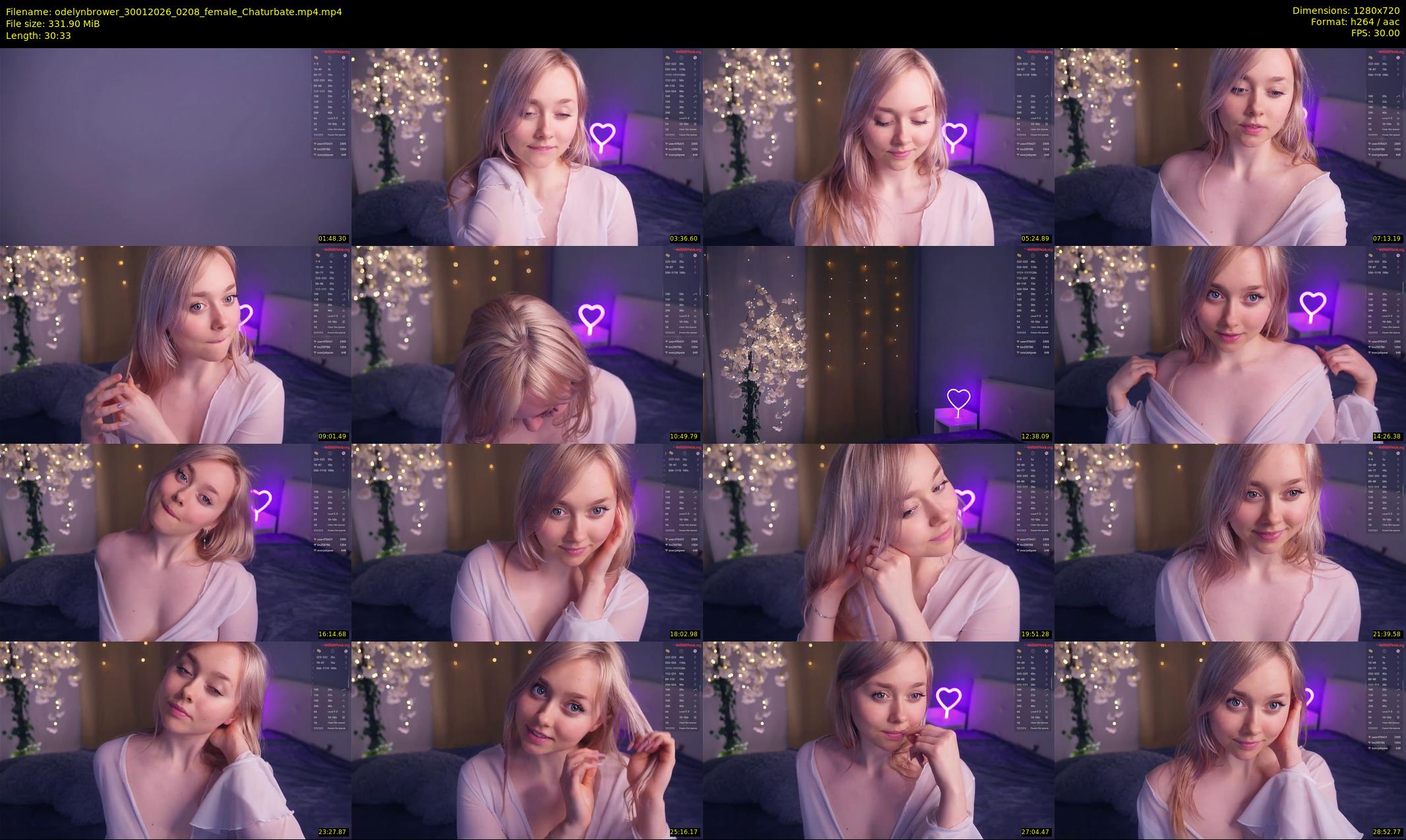 odelynbrower — 31 minute Chaturbate female cam show recording, 720p, Jan 30, 2026