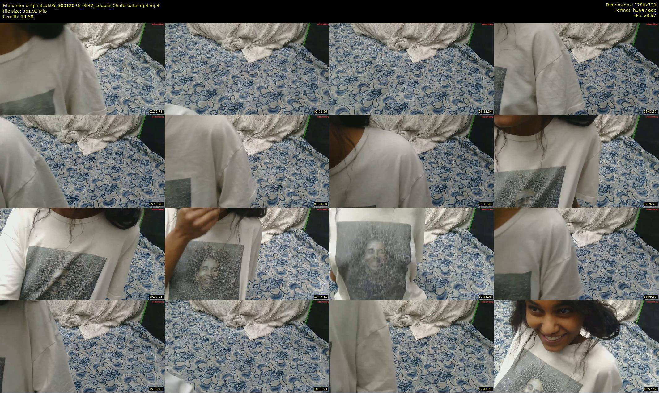 originalcali95 — 20 minute Chaturbate couple cam show recording, 720p, Jan 30, 2026