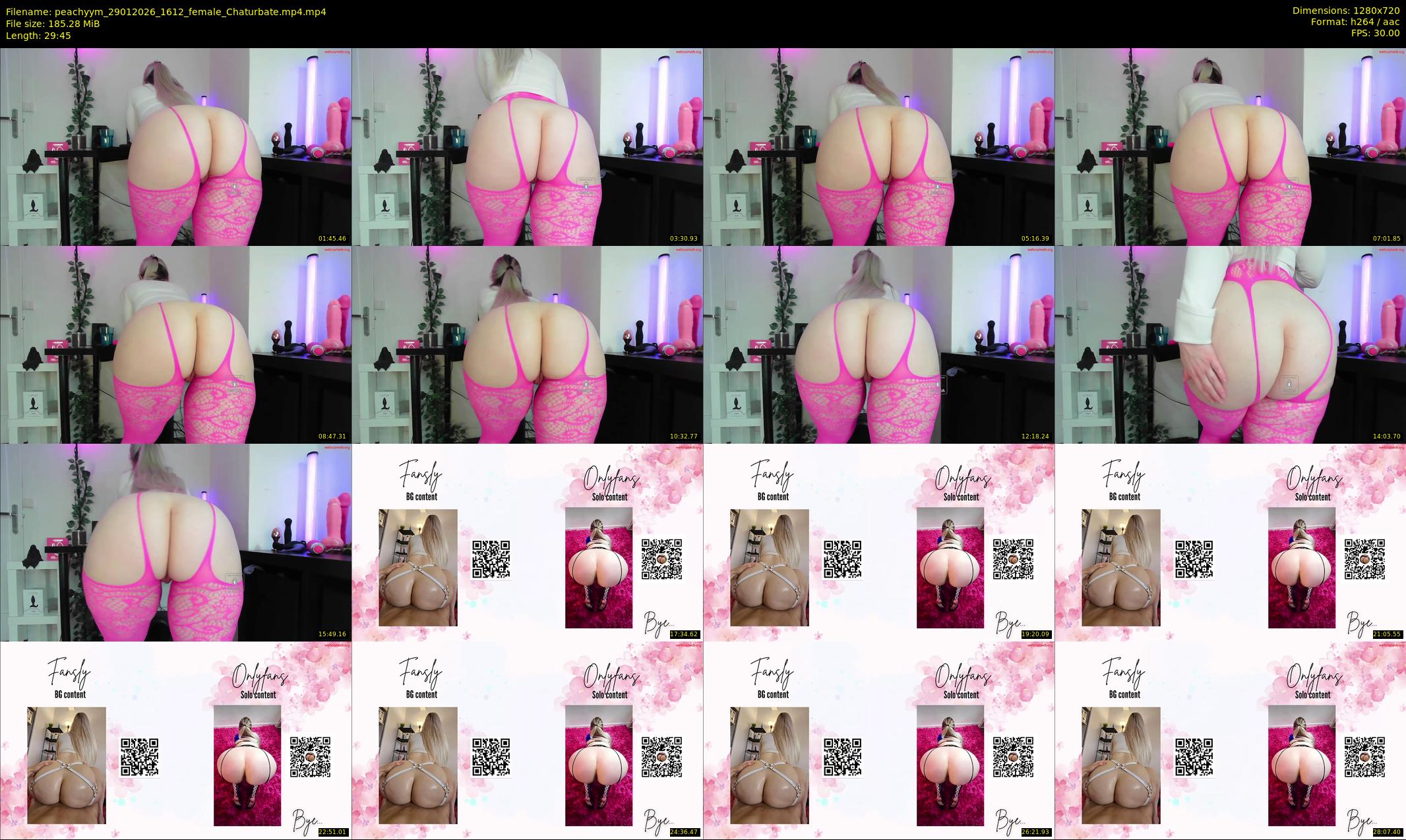 peachyym — 30 minute Chaturbate female cam show recording, 720p, Jan 29, 2026