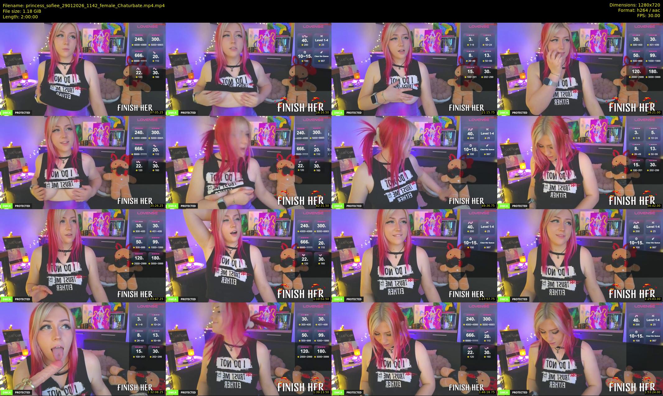 princess_sofiee — 120 minute Chaturbate female cam show recording, 720p, Jan 29, 2026