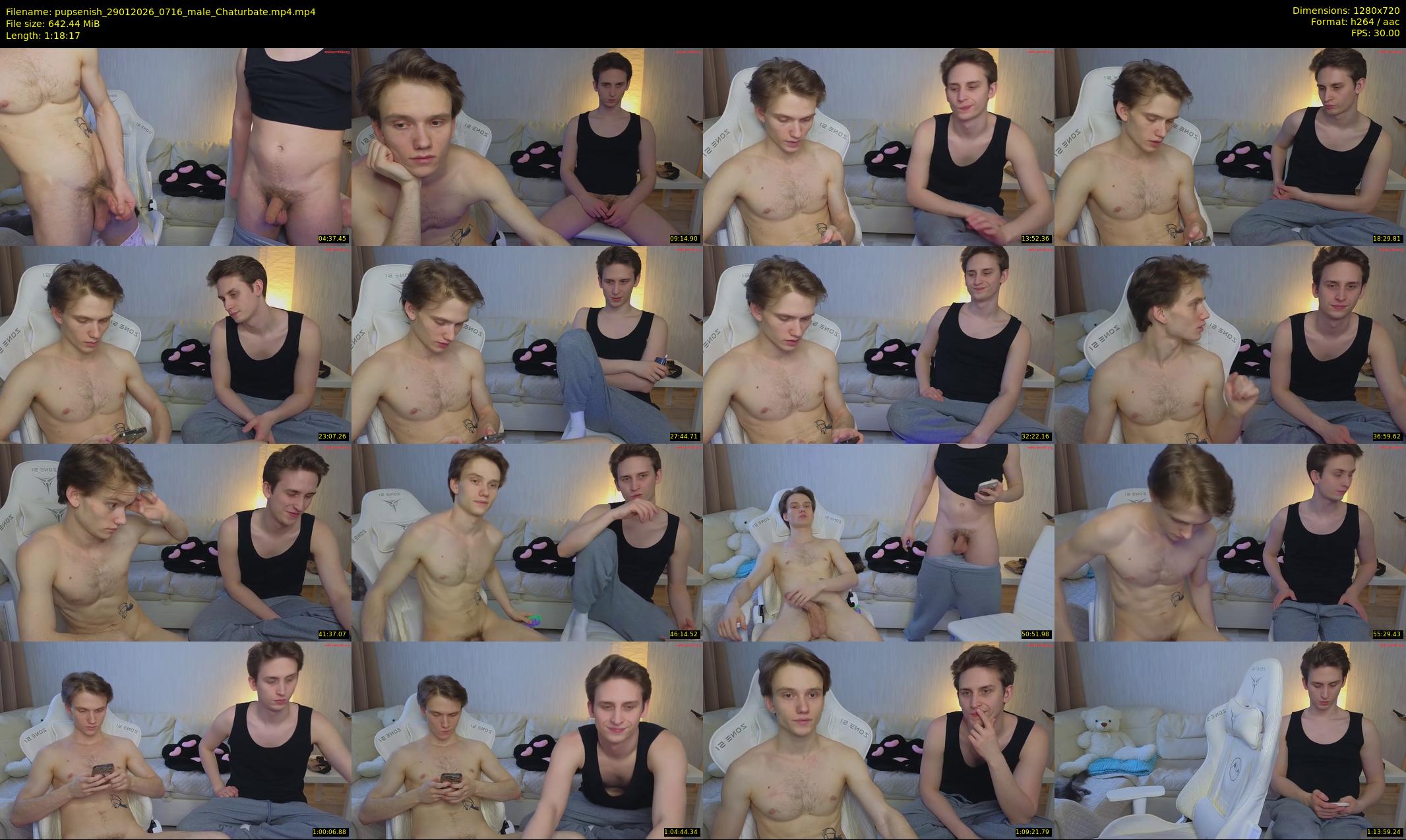 pupsenish — 79 minute Chaturbate male cam show recording, 720p, Jan 29, 2026
