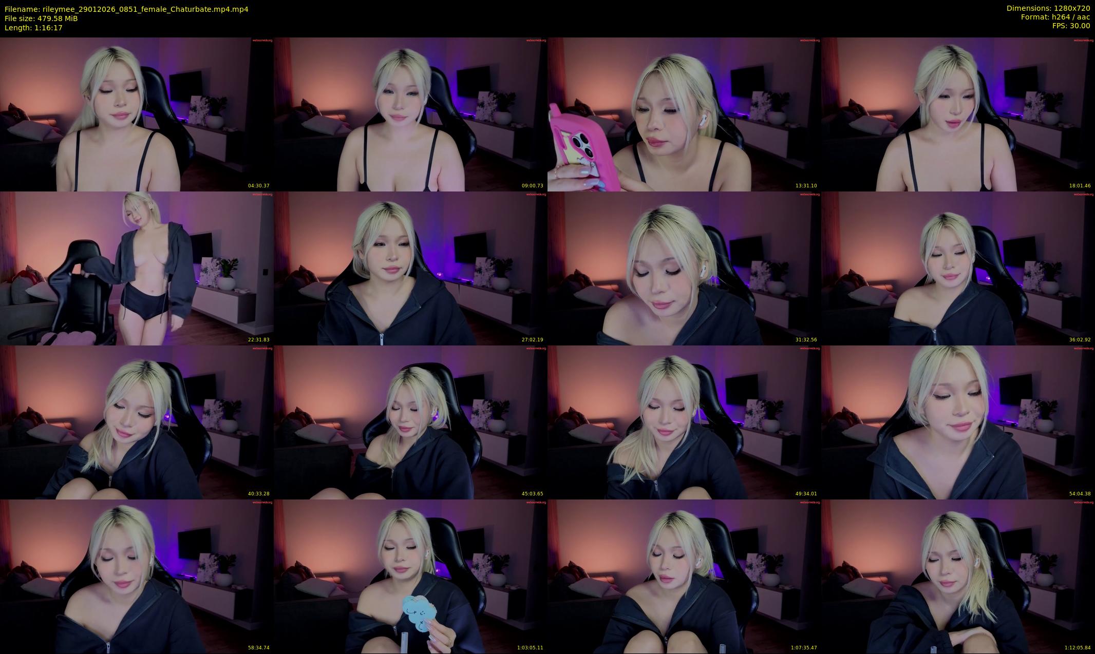 rileymee — 77 minute Chaturbate female cam show recording, 720p, Jan 29, 2026