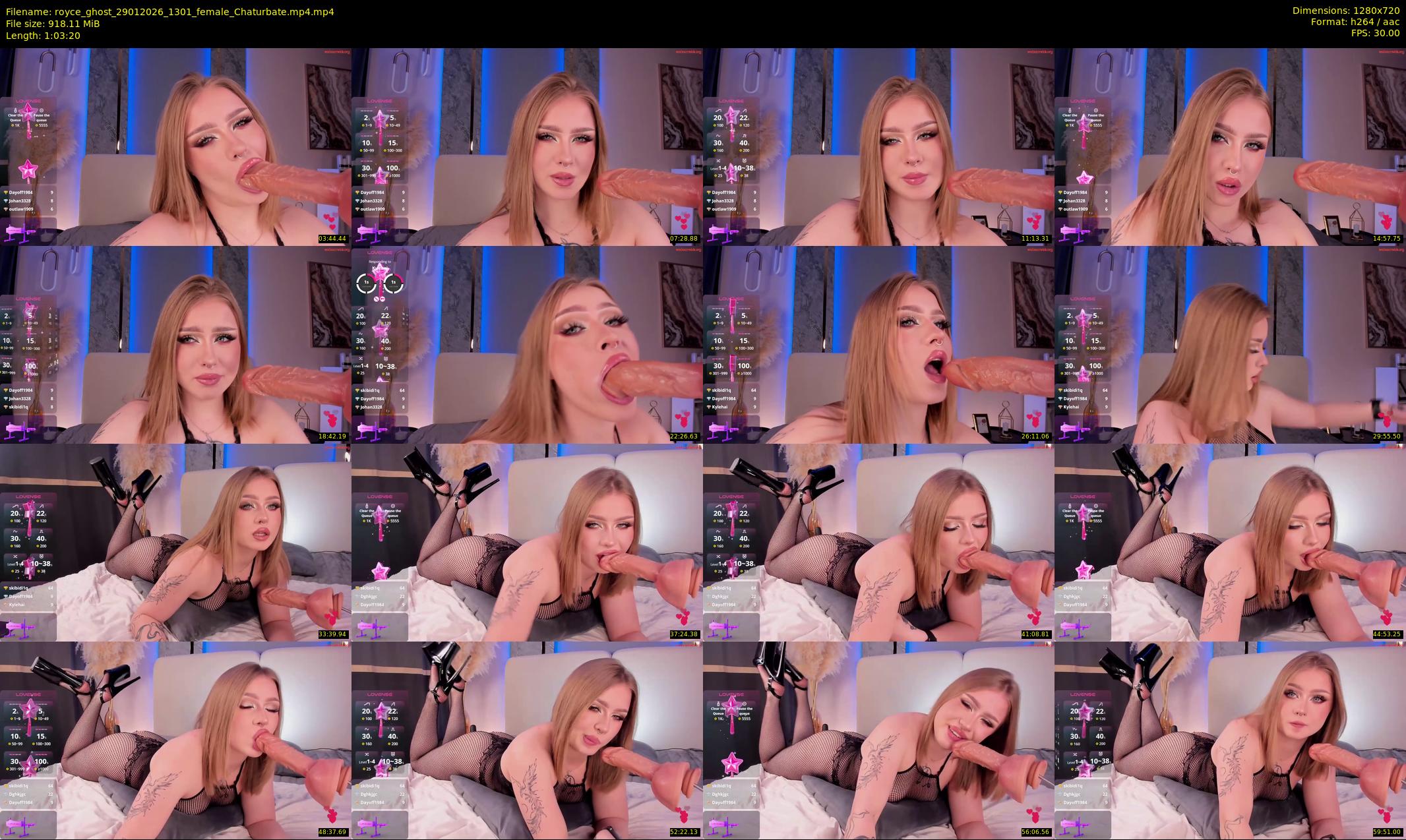 royce_ghost — 64 minute Chaturbate female cam show recording, 720p, Jan 29, 2026