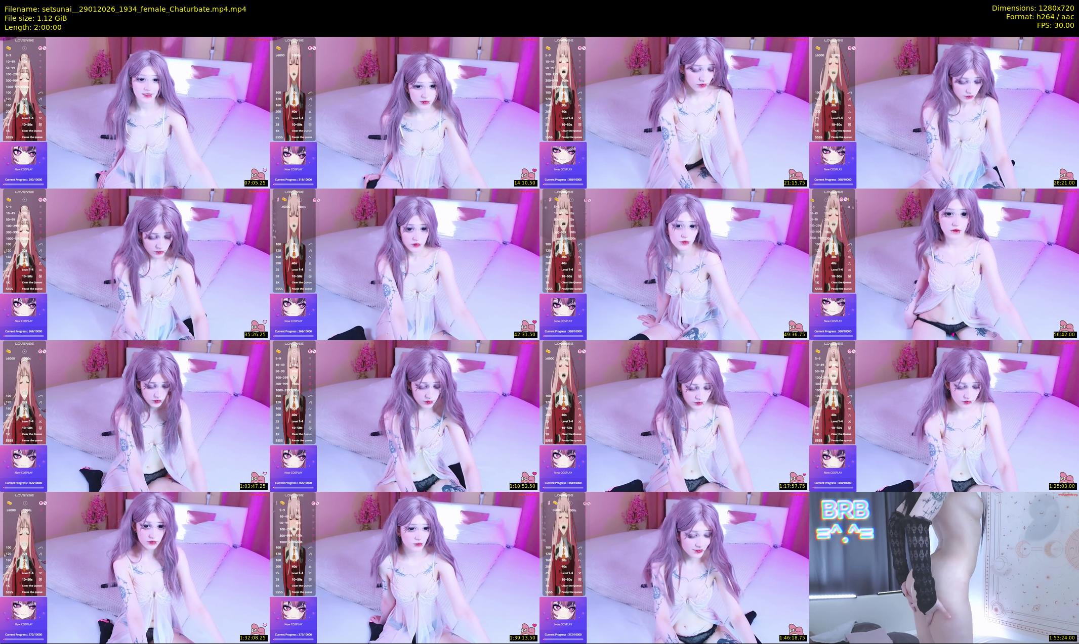 setsunai_ — 120 minute Chaturbate female cam show recording, 720p, Jan 29, 2026