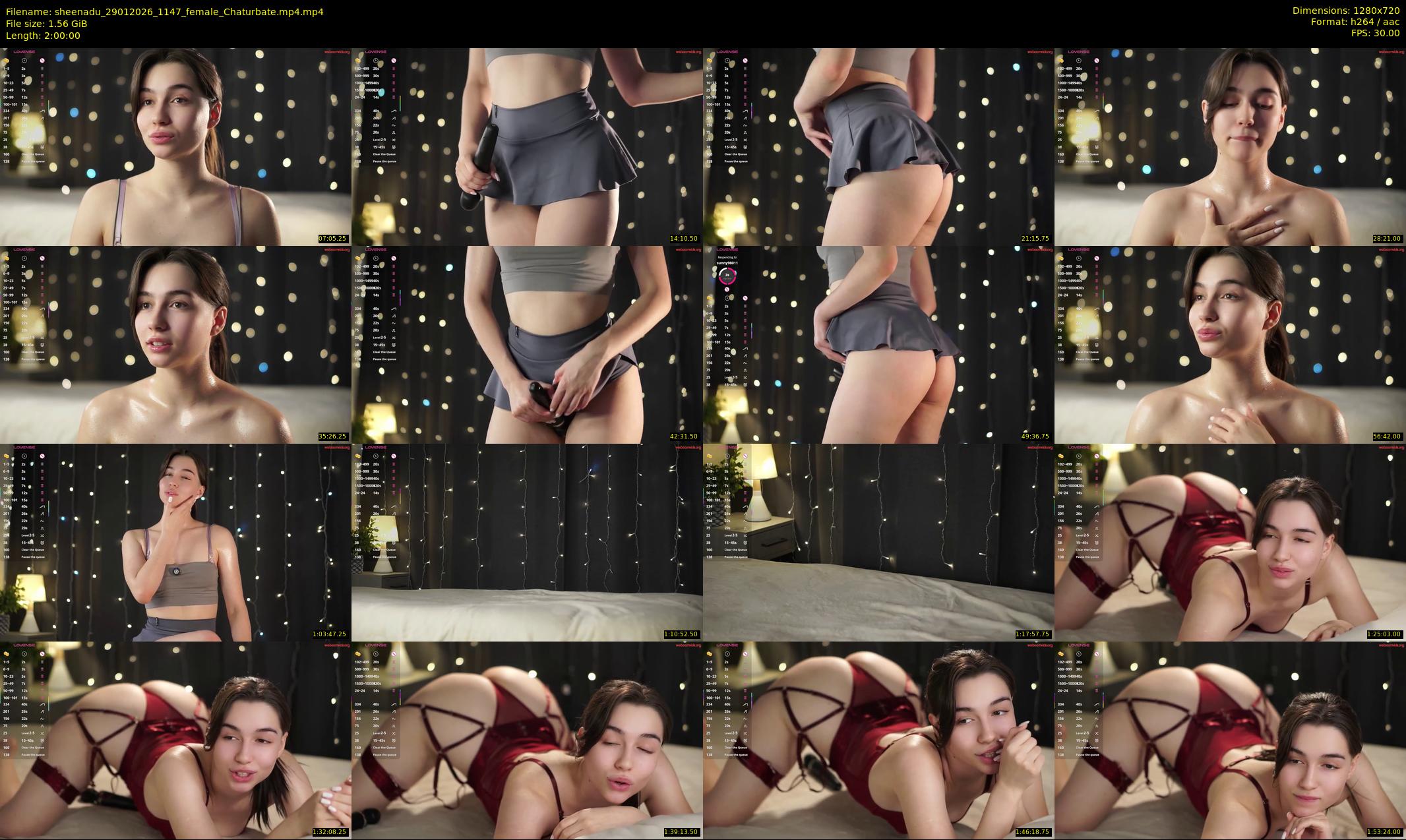 sheenadu — 120 minute Chaturbate female cam show recording, 720p, Jan 29, 2026