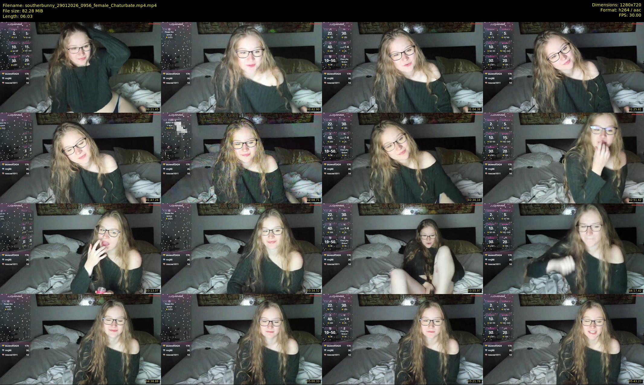 southerbunny — 7 minute Chaturbate female cam show recording, 720p, Jan 29, 2026