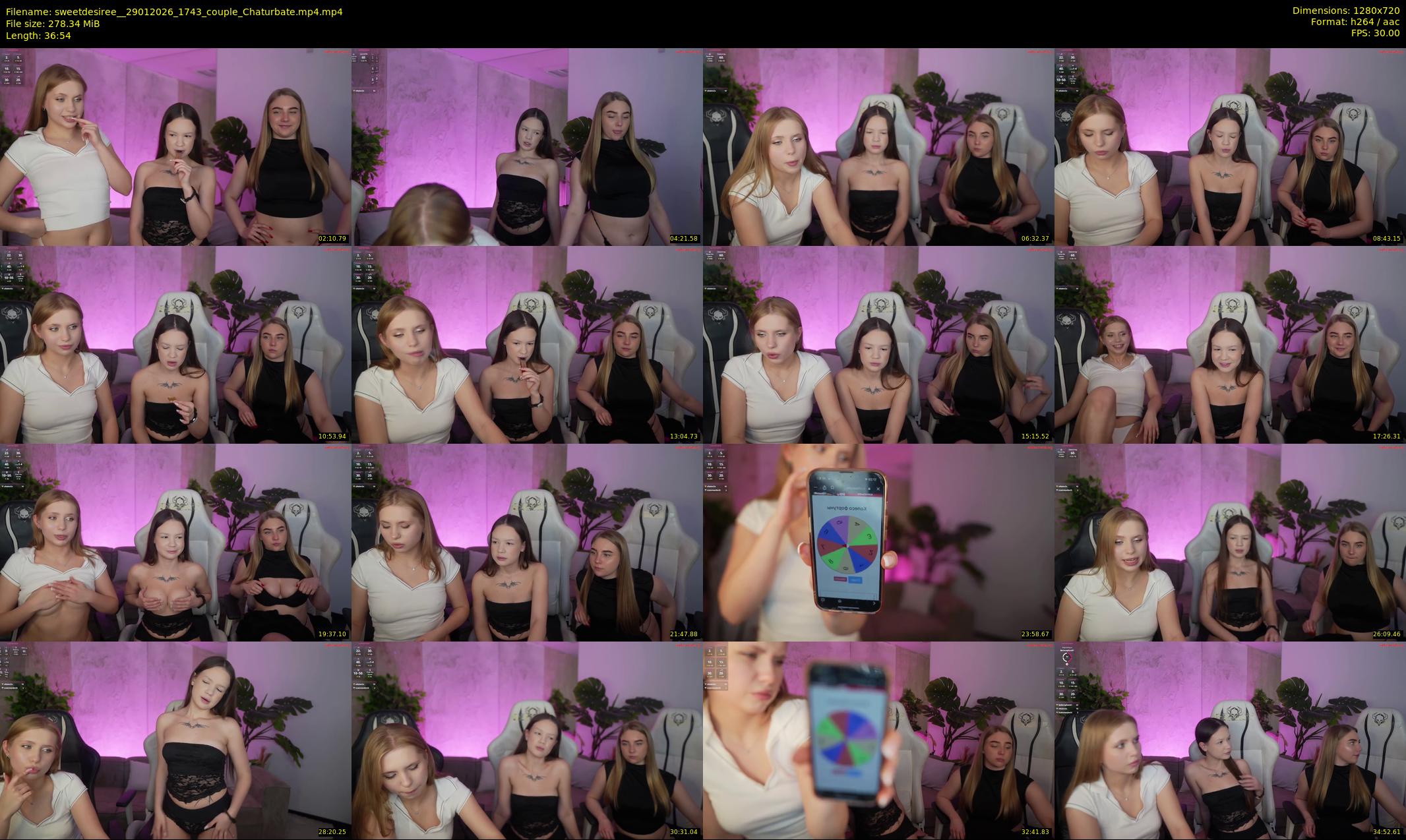 sweetdesiree_ — 37 minute Chaturbate couple cam show recording, 720p, Jan 29, 2026