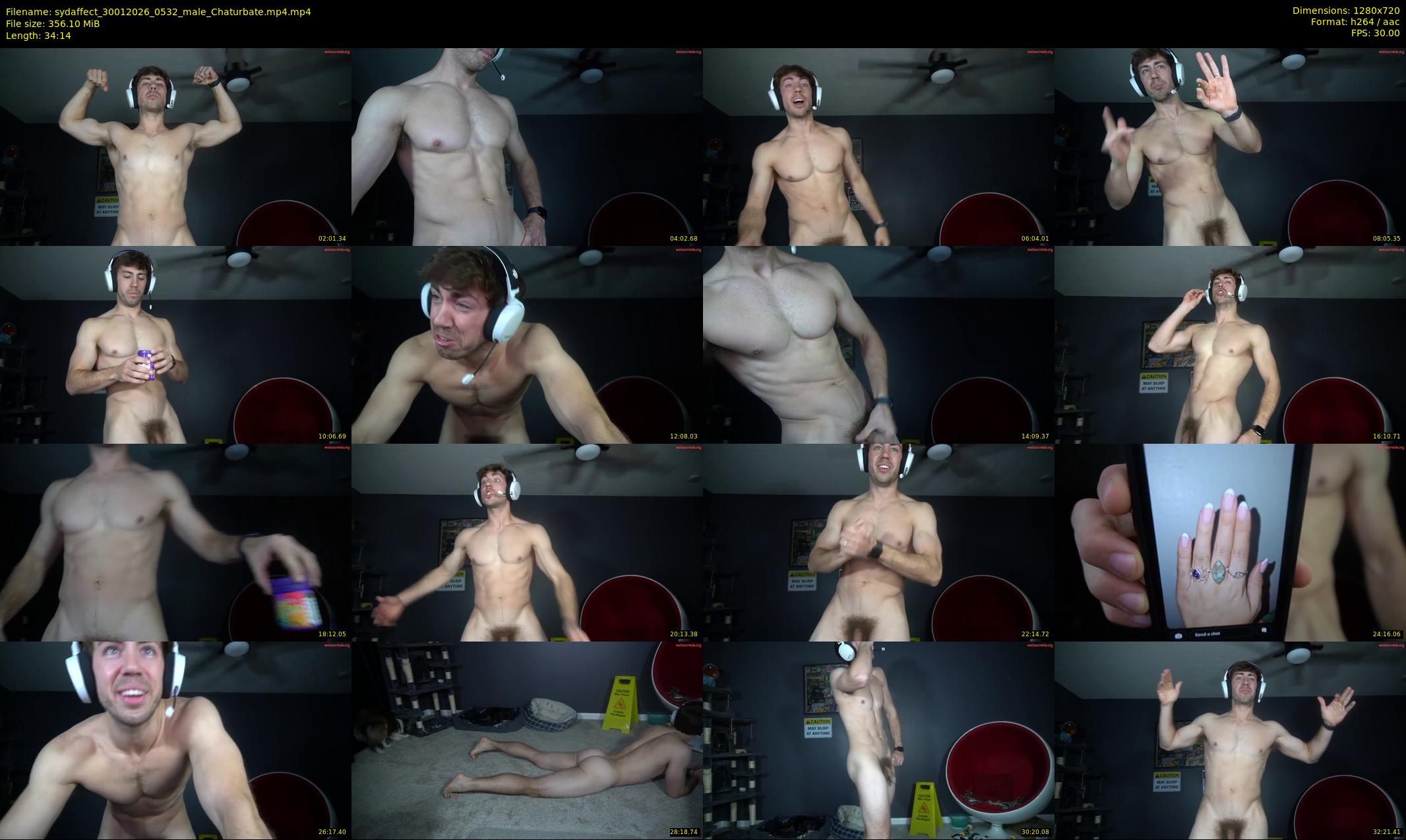 sydaffect — 35 minute Chaturbate male cam show recording, 720p, Jan 30, 2026