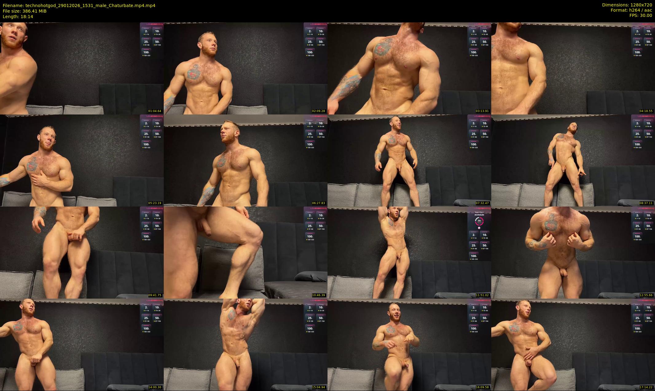 technohotgod — 19 minute Chaturbate male cam show recording, 720p, Jan 29, 2026