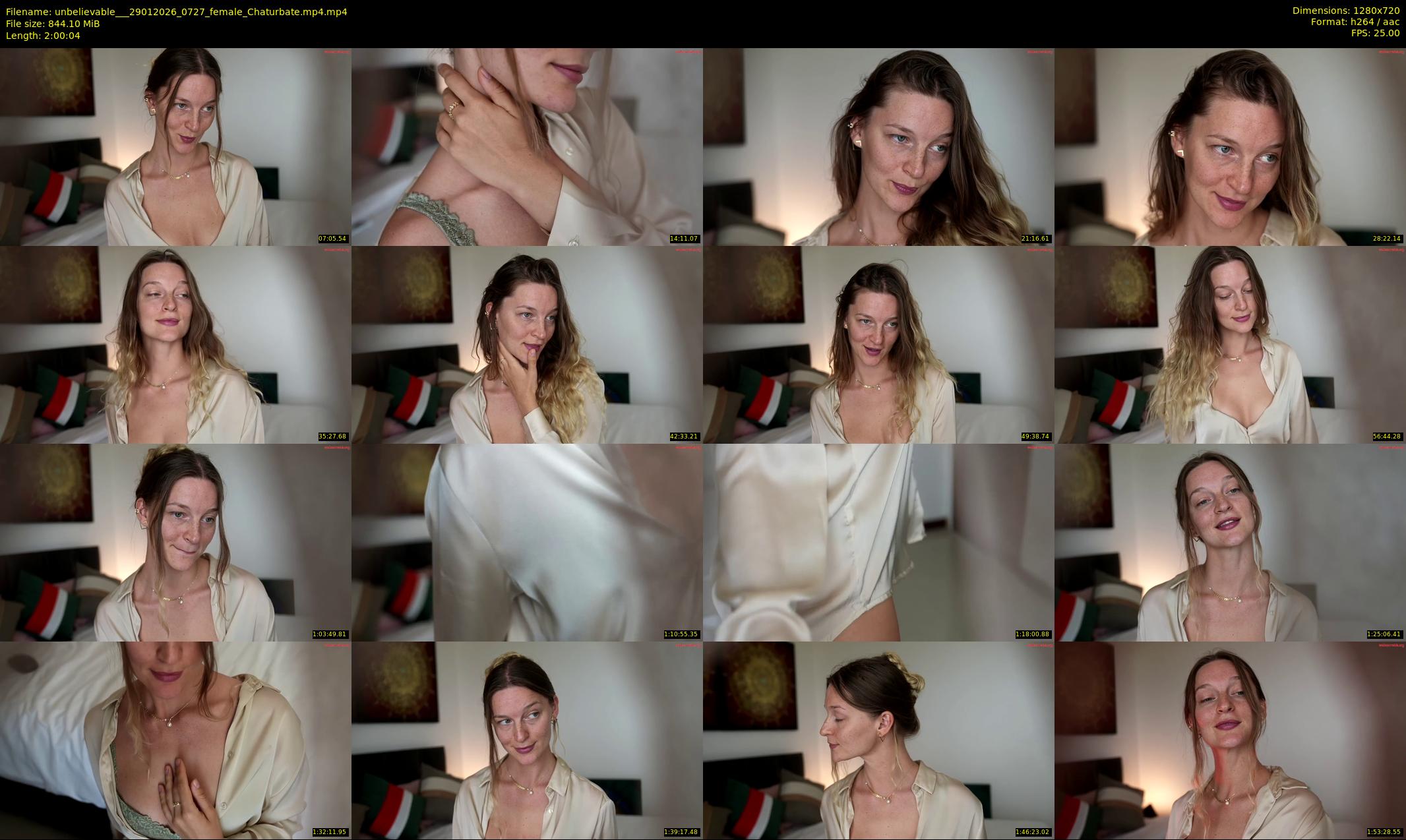 unbelievable__ — 121 minute Chaturbate female cam show recording, 720p, Jan 29, 2026