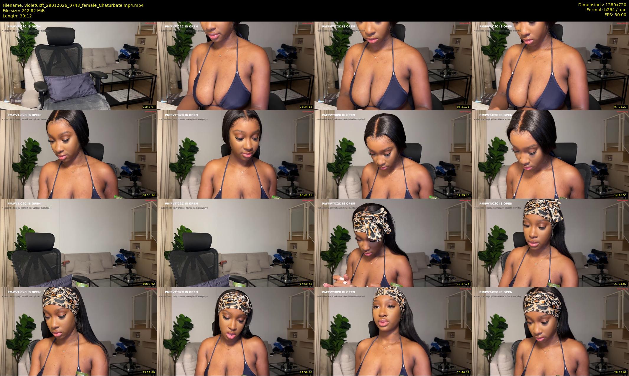 violet6xft — 31 minute Chaturbate female cam show recording, 720p, Jan 29, 2026