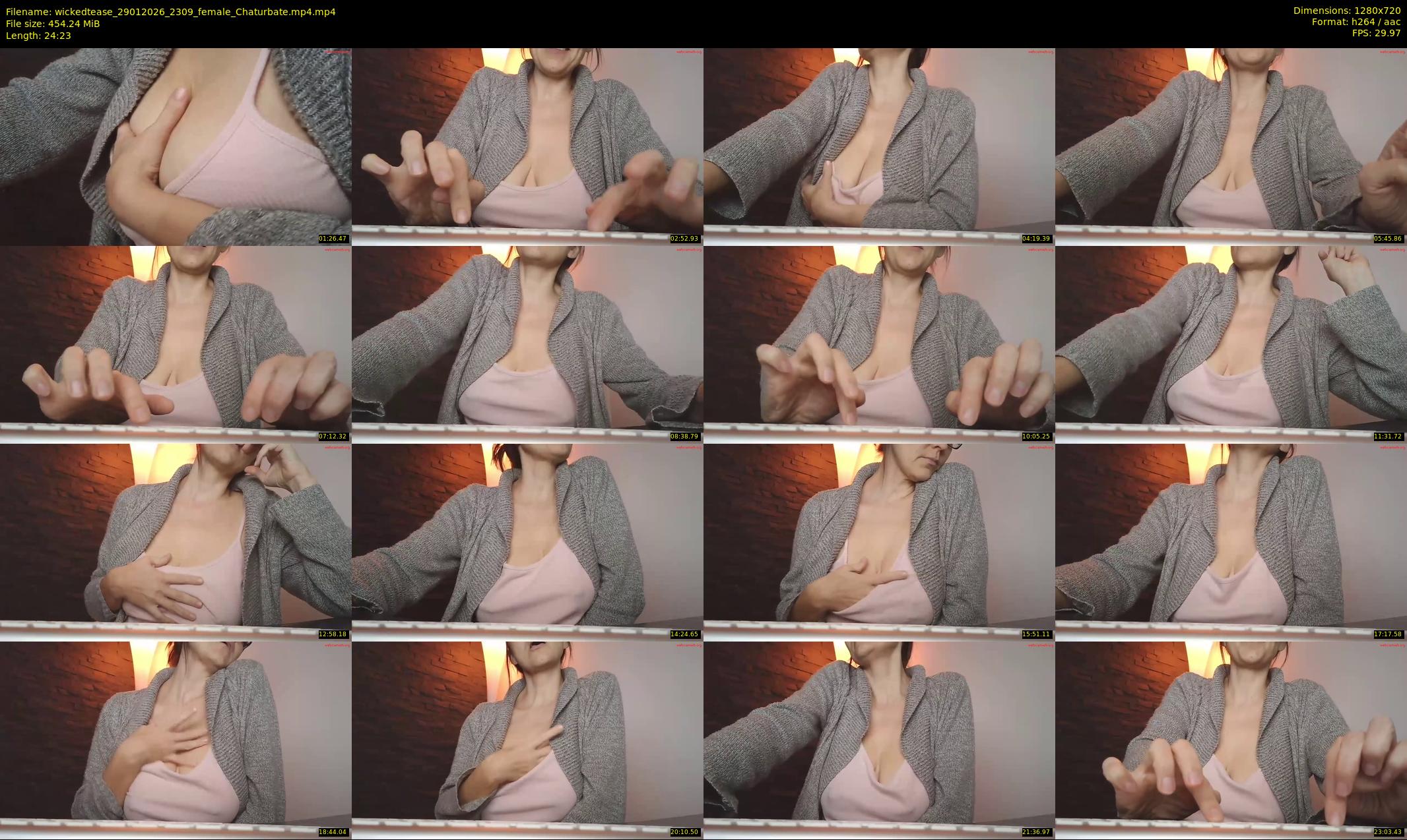 wickedtease — 25 minute Chaturbate female cam show recording, 720p, Jan 29, 2026