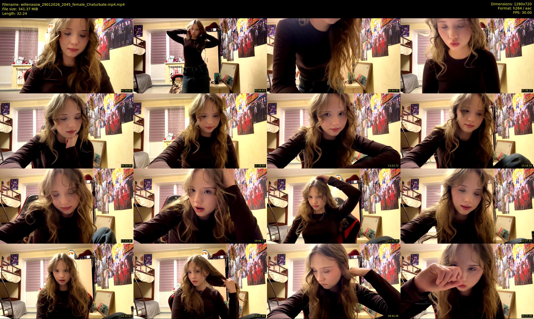 willenasow — 33 minute Chaturbate female cam show recording, 720p, Jan 29, 2026