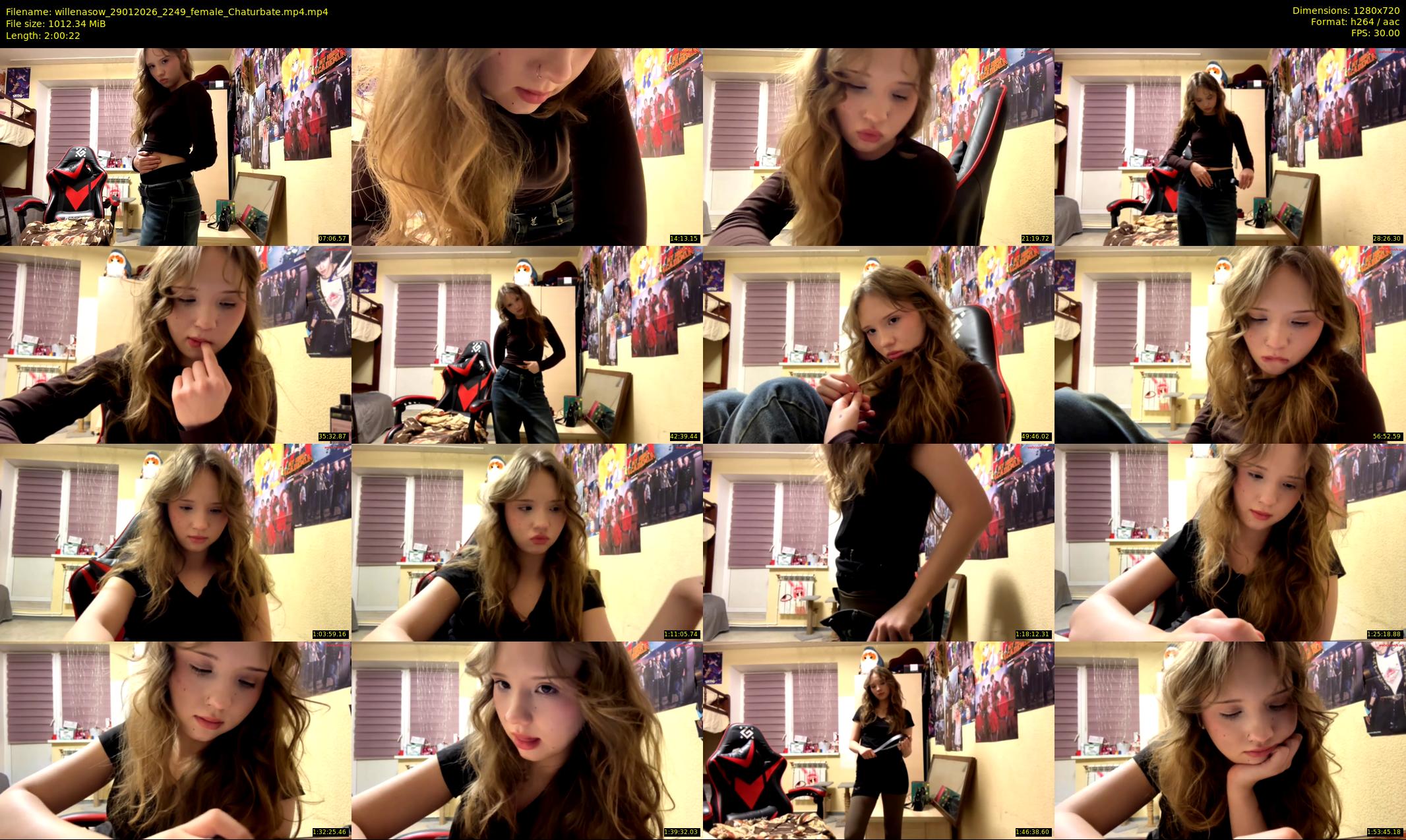willenasow — 121 minute Chaturbate female cam show recording, 720p, Jan 29, 2026