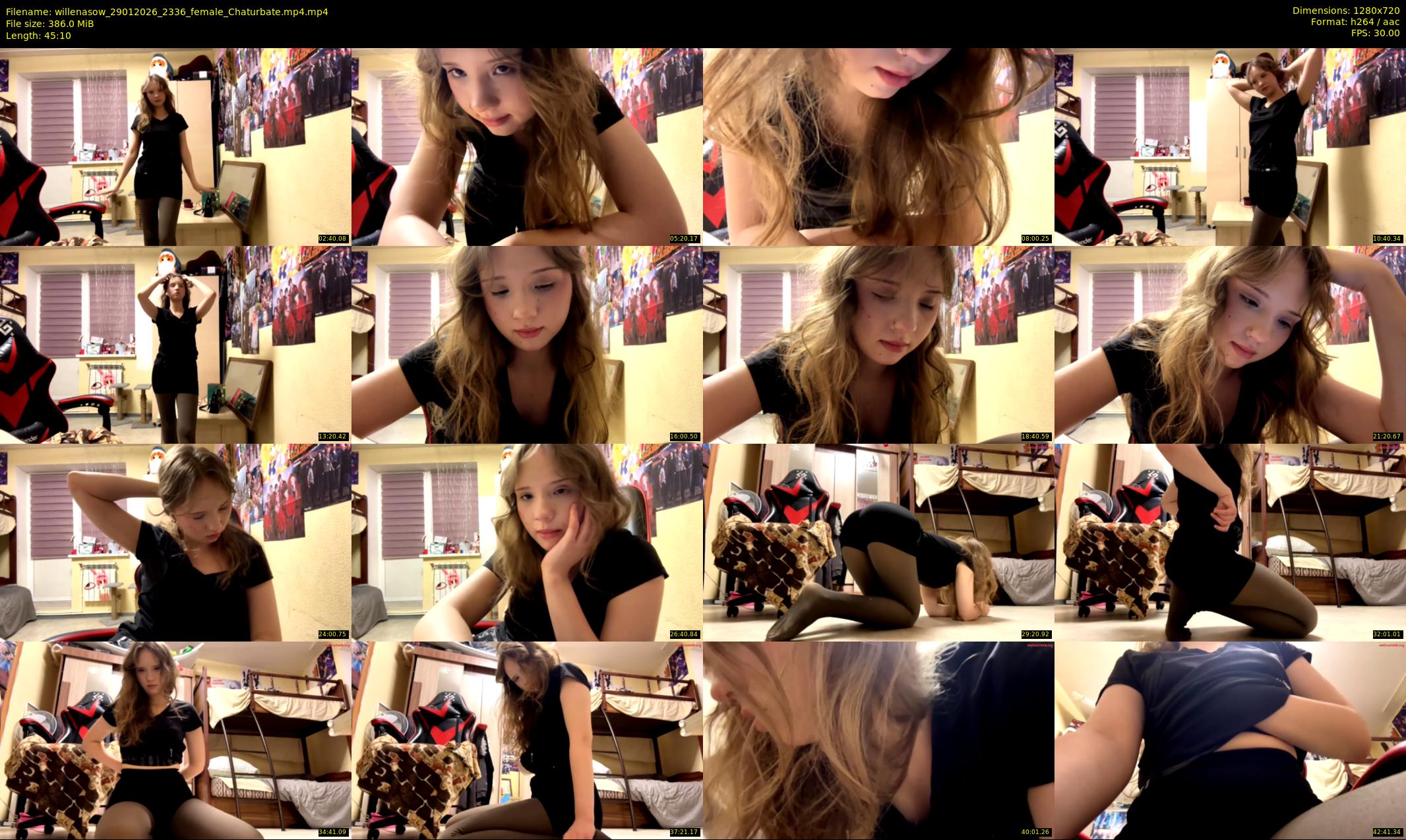 willenasow — 46 minute Chaturbate female cam show recording, 720p, Jan 29, 2026