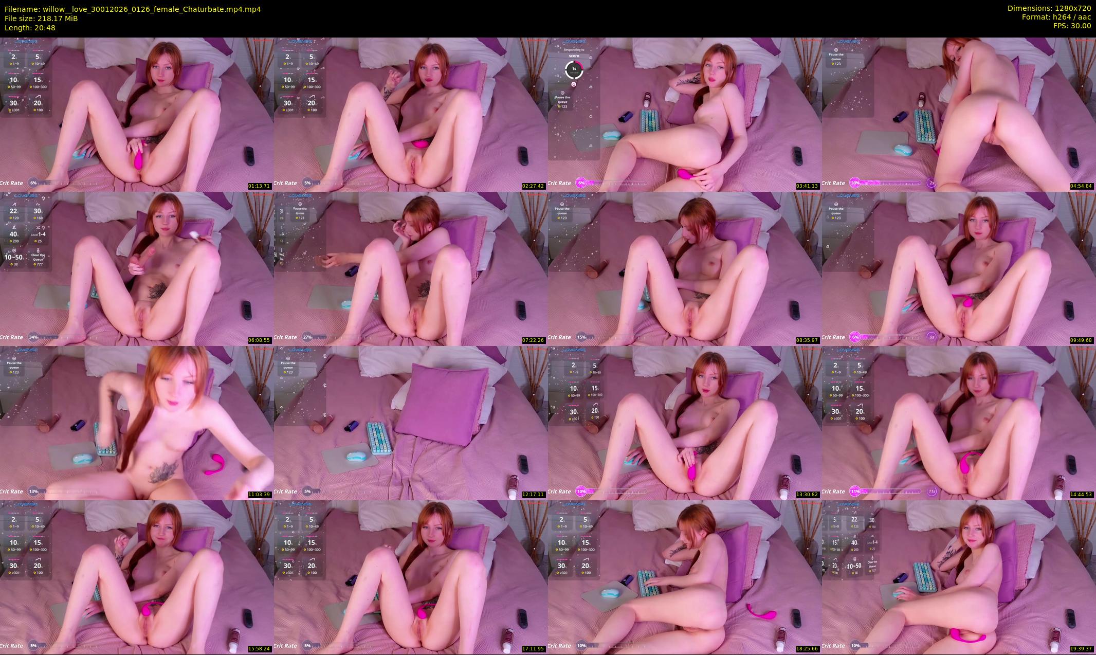 willow__love — 21 minute Chaturbate female cam show recording, 720p, Jan 30, 2026