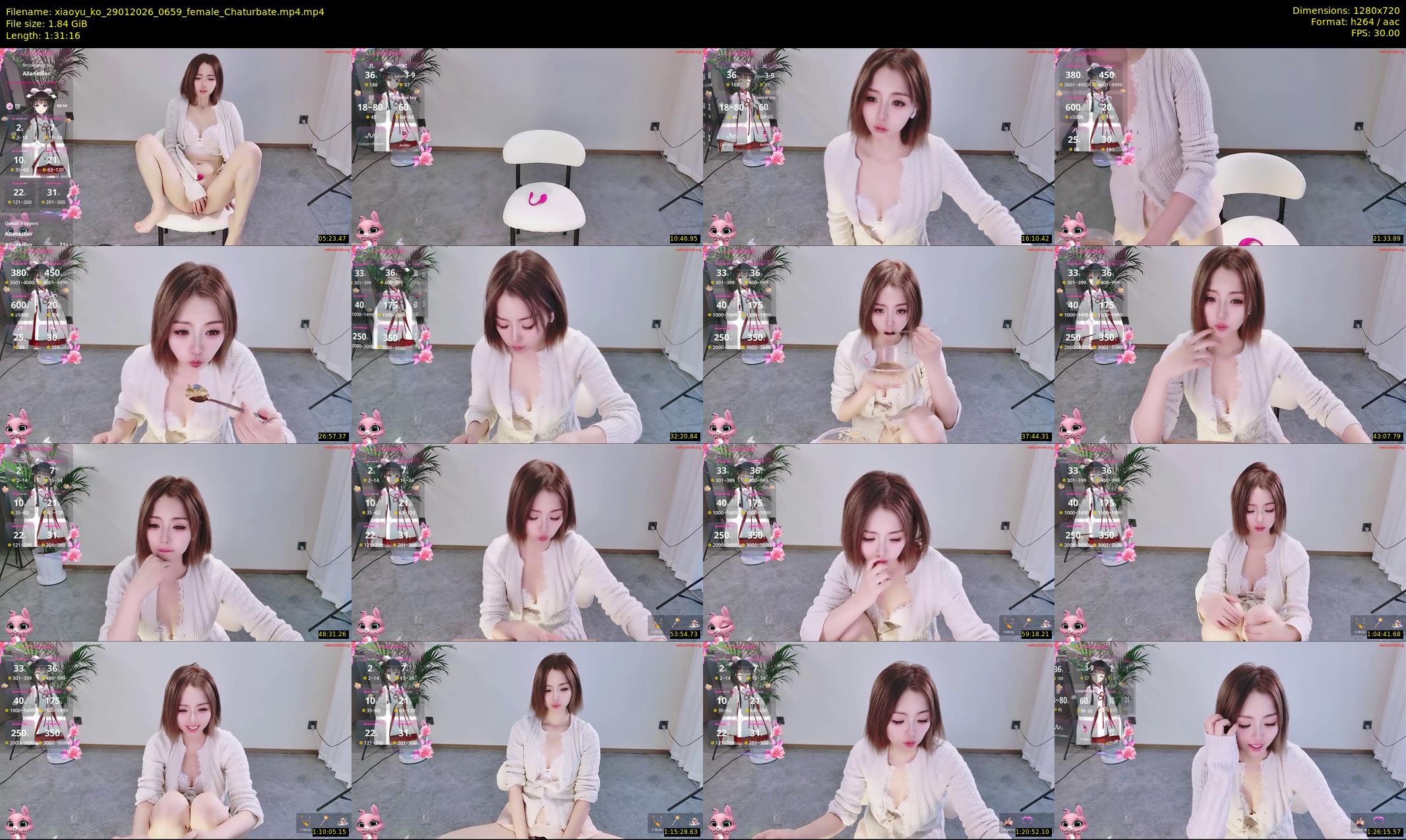 xiaoyu_ko — 92 minute Chaturbate female cam show recording, 720p, Jan 29, 2026