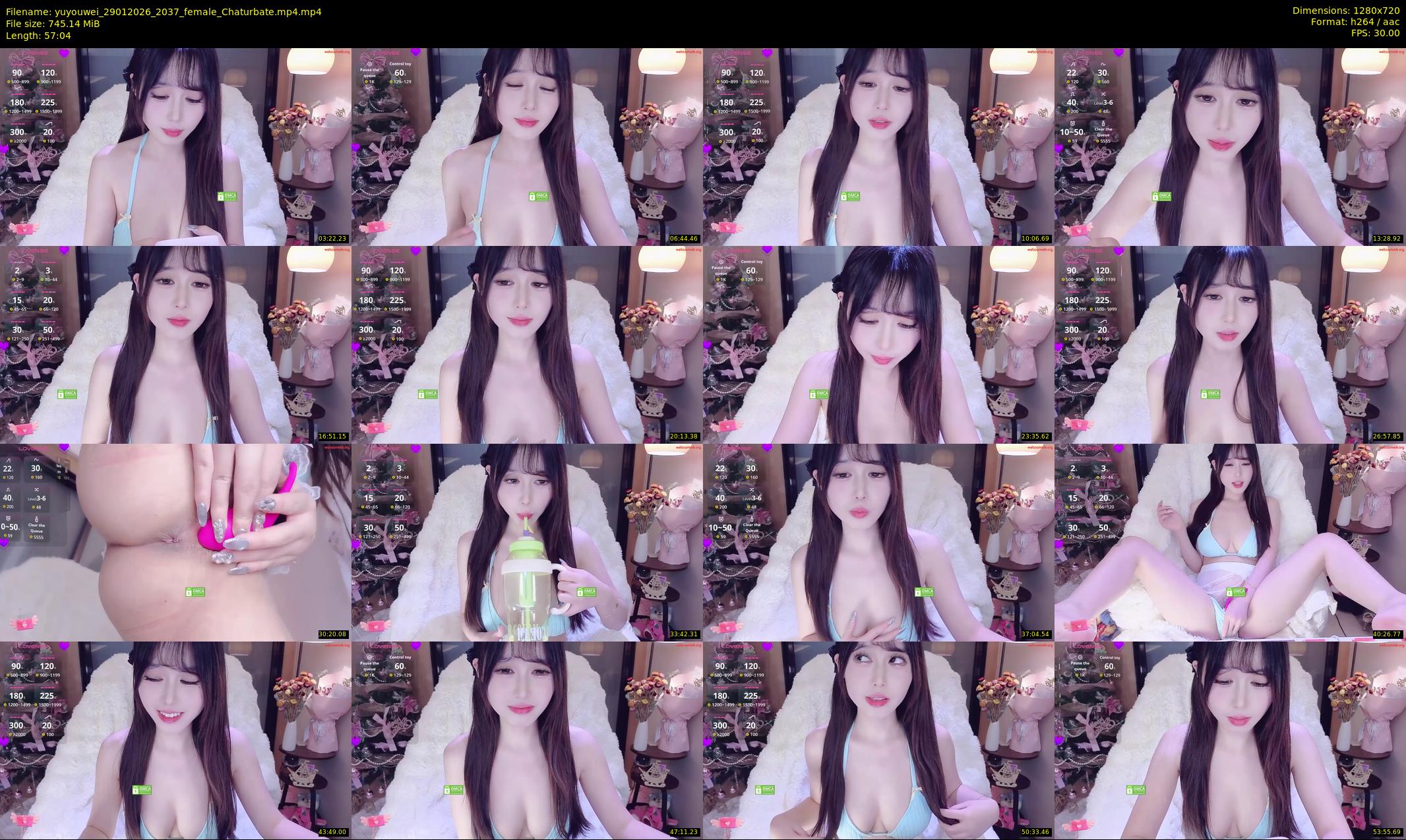 yuyouwei — 58 minute Chaturbate female cam show recording, 720p, Jan 29, 2026