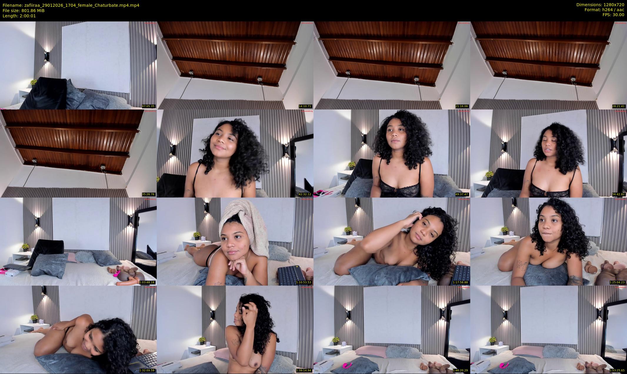 zafiiraa — 121 minute Chaturbate female cam show recording, 720p, Jan 29, 2026