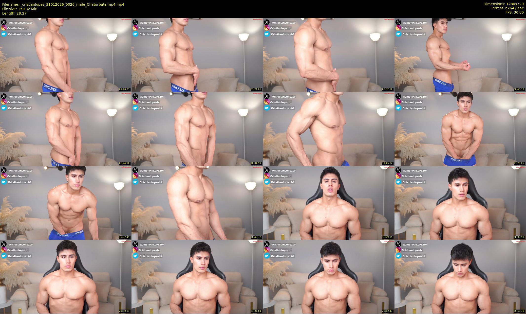 _cristianlopez — 29 minute Chaturbate male cam show recording, 720p, Jan 31, 2026