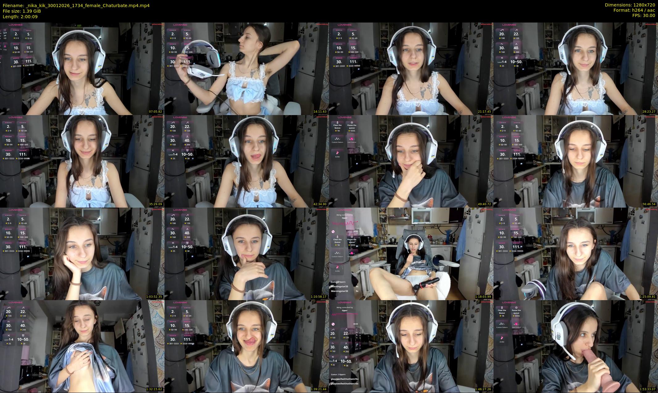 _nika_kik — 121 minute Chaturbate female cam show recording, 720p, Jan 30, 2026