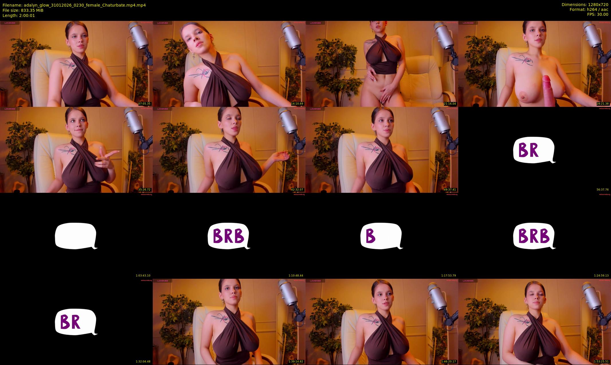 adalyn_glow — 121 minute Chaturbate female cam show recording, 720p, Jan 31, 2026