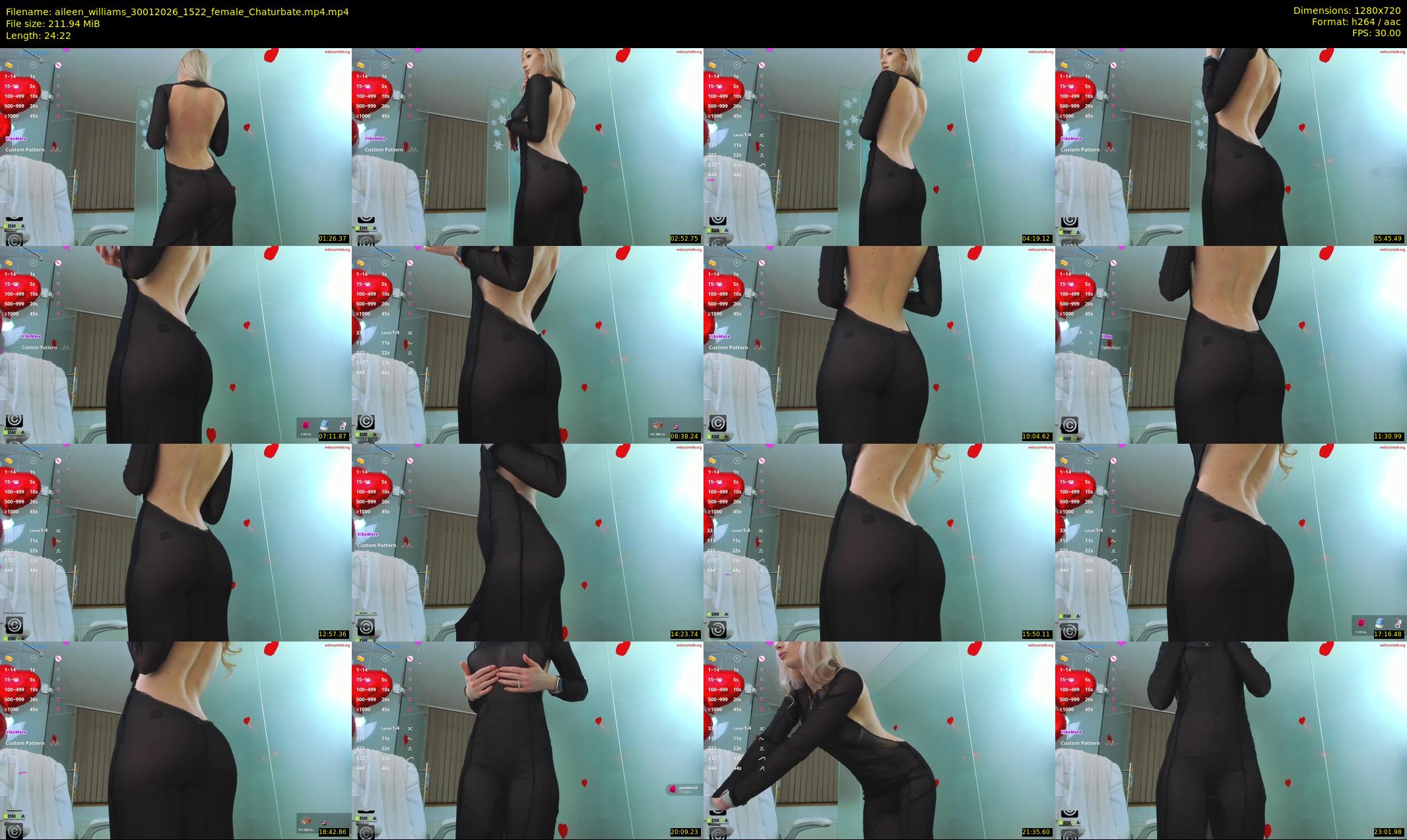 aileen_williams — 25 minute Chaturbate female cam show recording, 720p, Jan 30, 2026