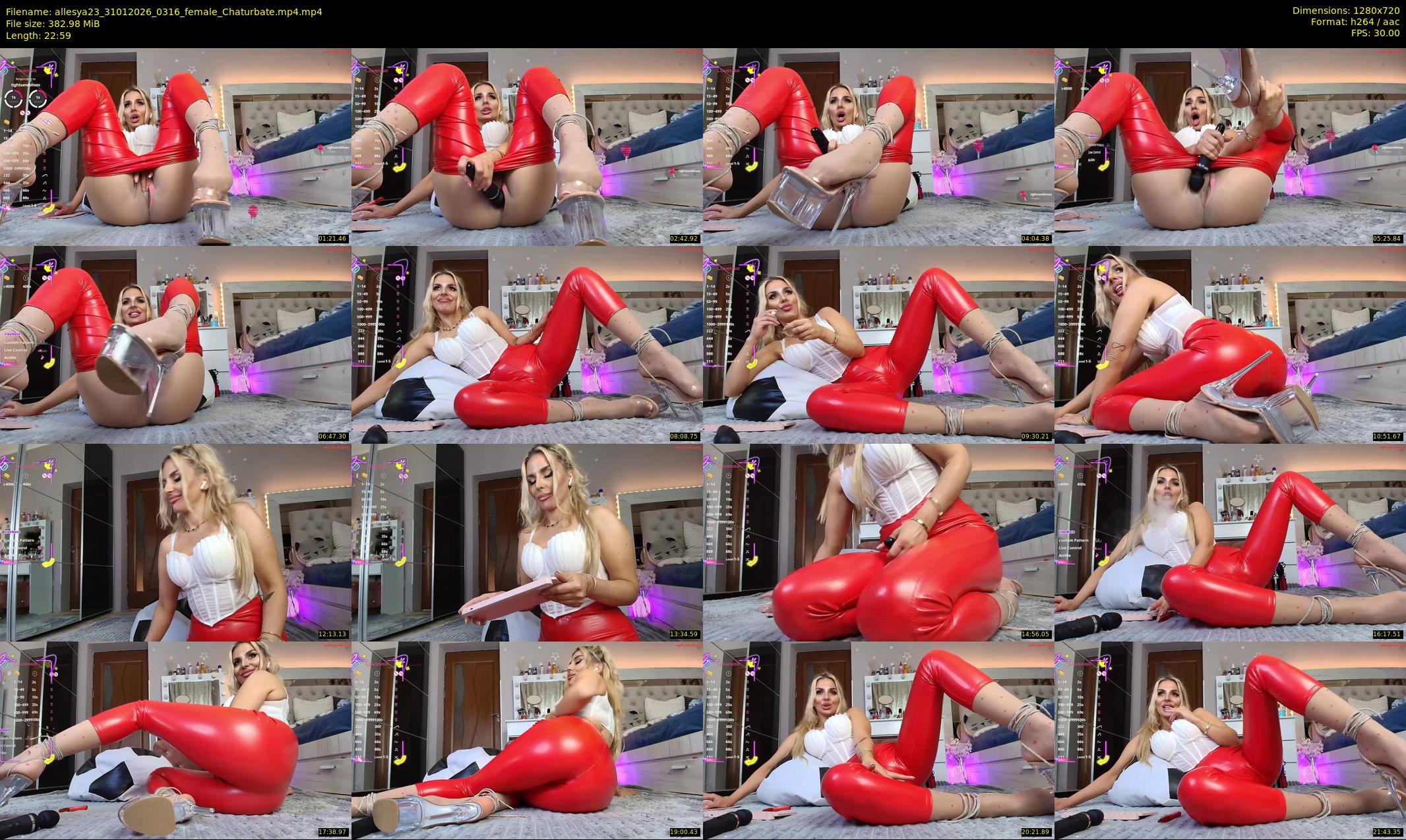 allesya23 — 23 minute Chaturbate female cam show recording, 720p, Jan 31, 2026