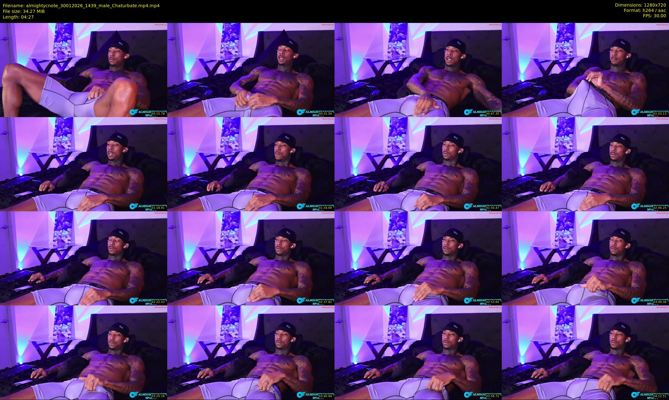 almightycnote — 5 minute Chaturbate male cam show recording, 720p, Jan 30, 2026