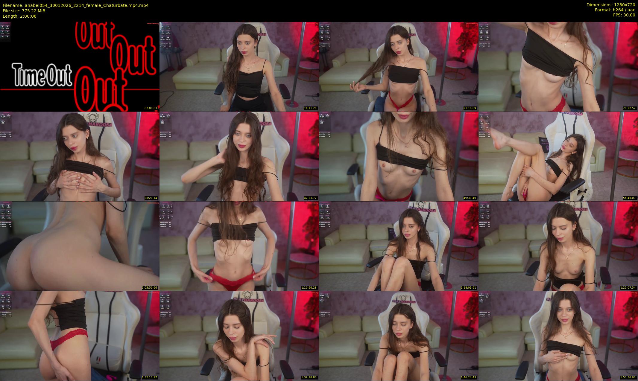 anabel054 — 121 minute Chaturbate female cam show recording, 720p, Jan 30, 2026