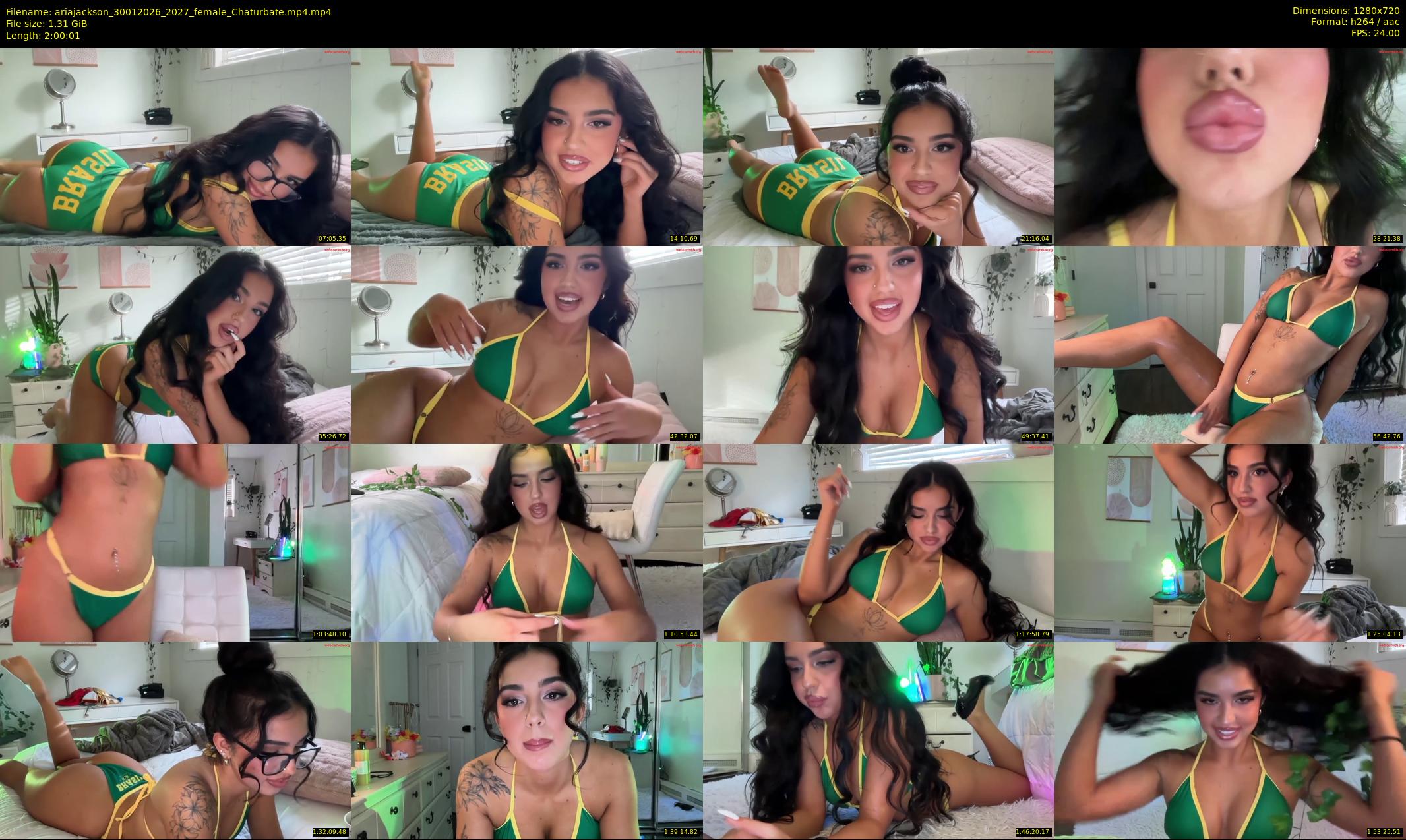 ariajackson — 121 minute Chaturbate female cam show recording, 720p, Jan 30, 2026