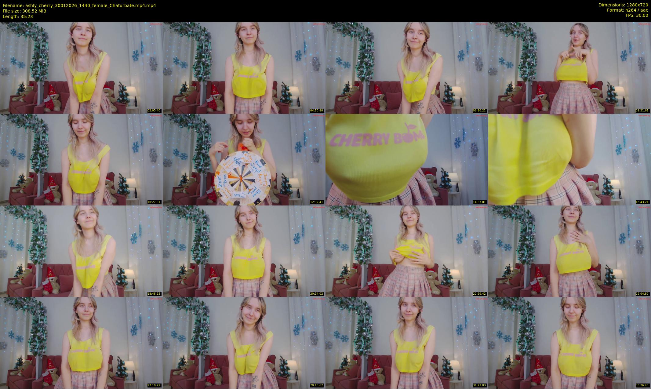 ashly_cherry — 36 minute Chaturbate female cam show recording, 720p, Jan 30, 2026