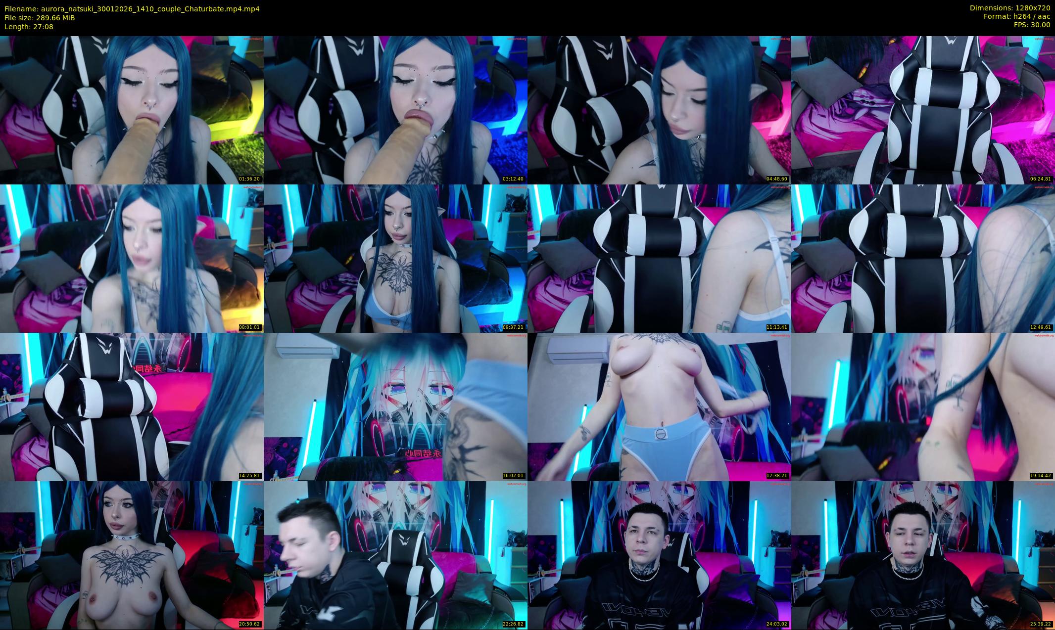 aurora_natsuki — 28 minute Chaturbate couple cam show recording, 720p, Jan 30, 2026