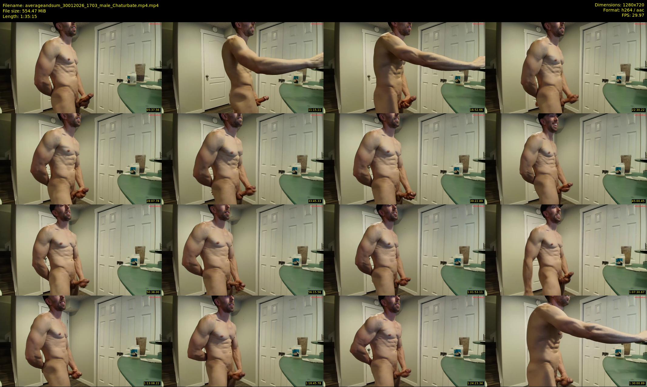 averageandsum — 96 minute Chaturbate male cam show recording, 720p, Jan 30, 2026