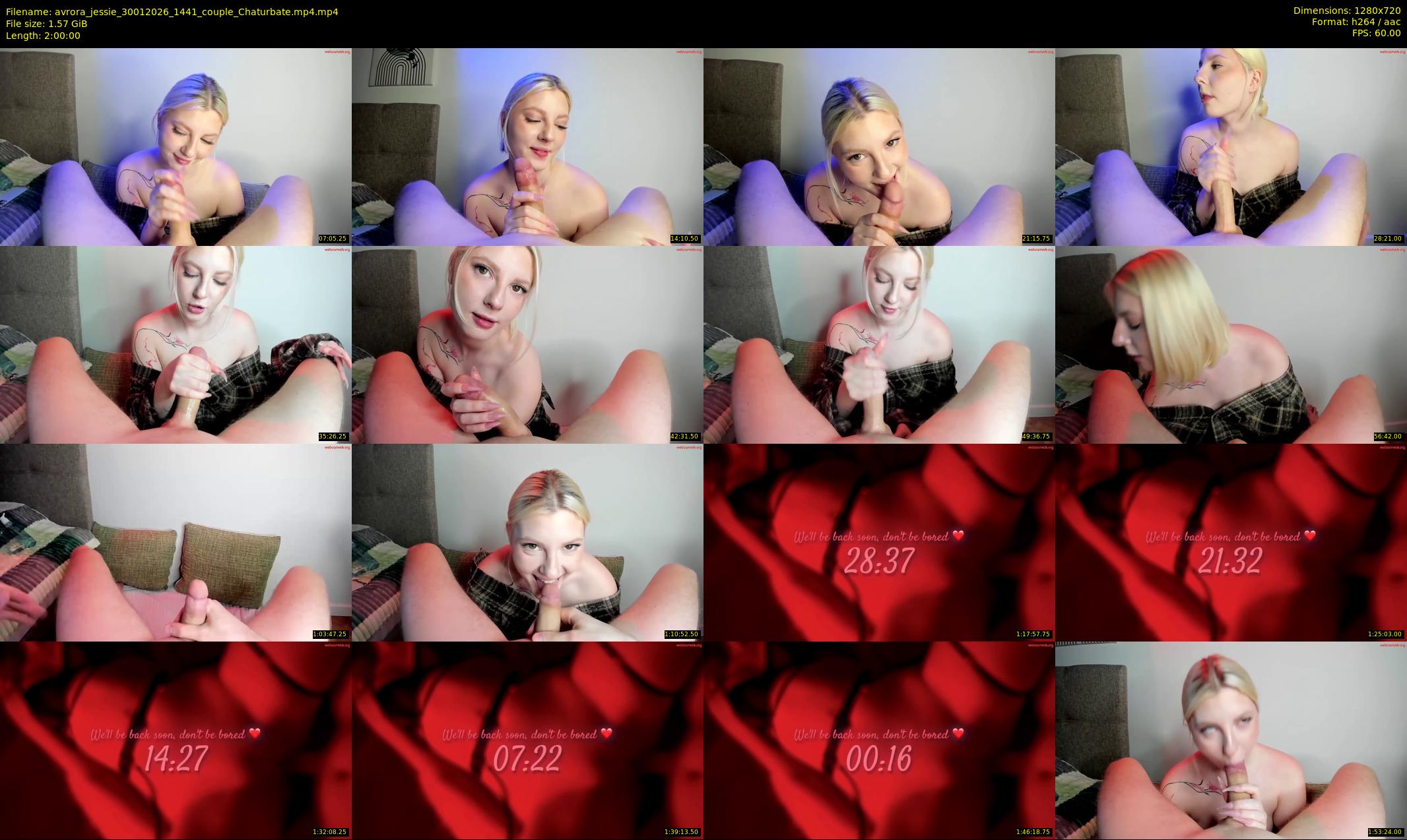 avrora_jessie — 120 minute Chaturbate couple cam show recording, 720p, Jan 30, 2026
