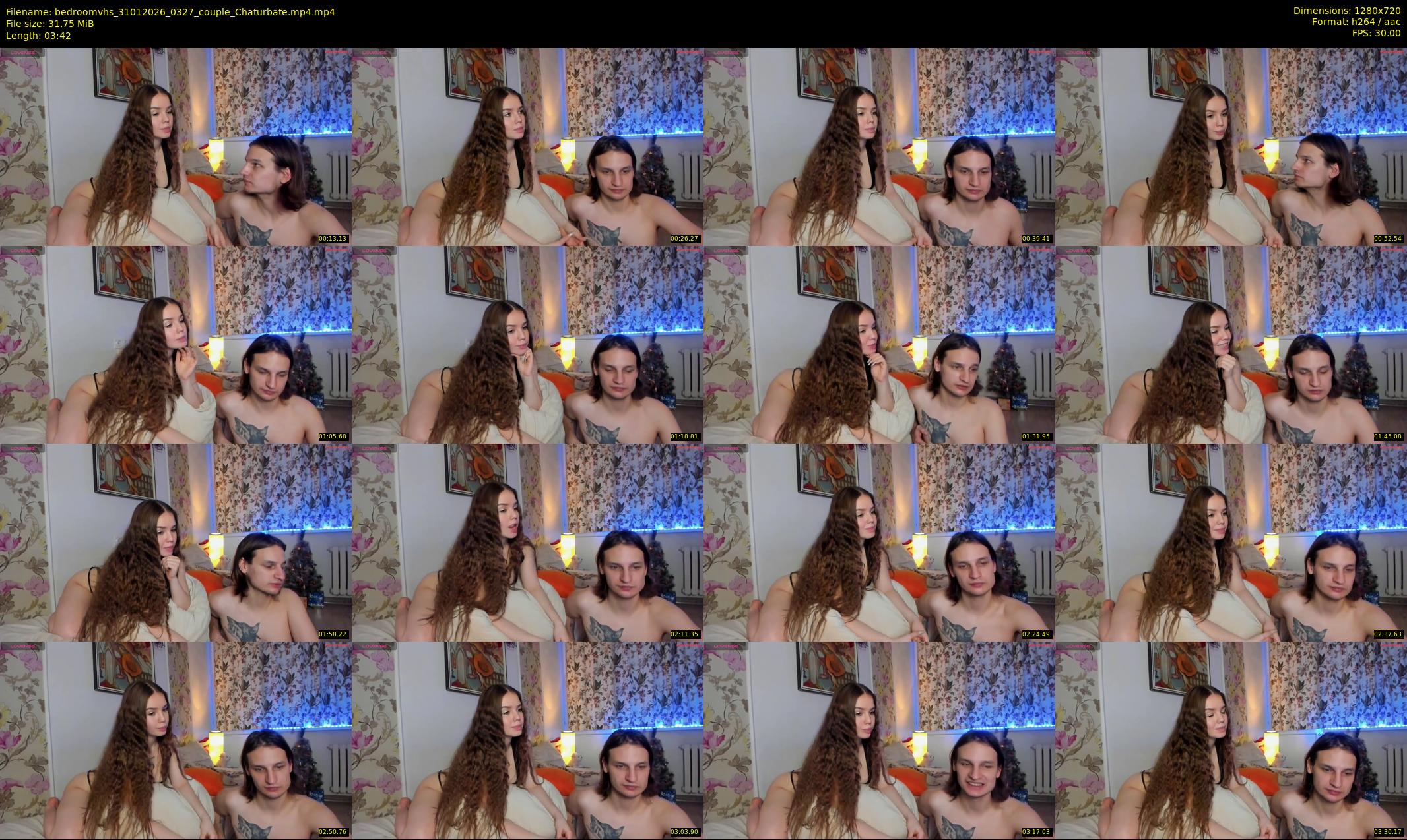 bedroomvhs — 4 minute Chaturbate couple cam show recording, 720p, Jan 31, 2026