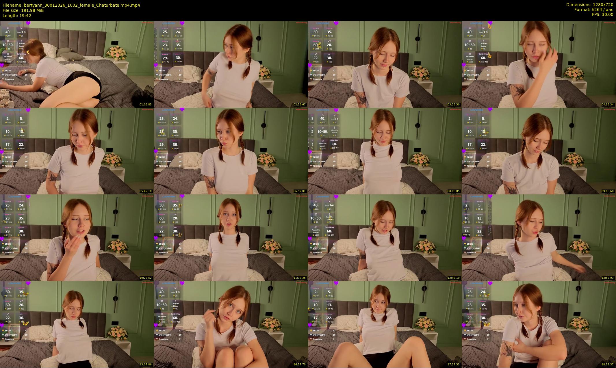 bertyann — 20 minute Chaturbate female cam show recording, 720p, Jan 30, 2026