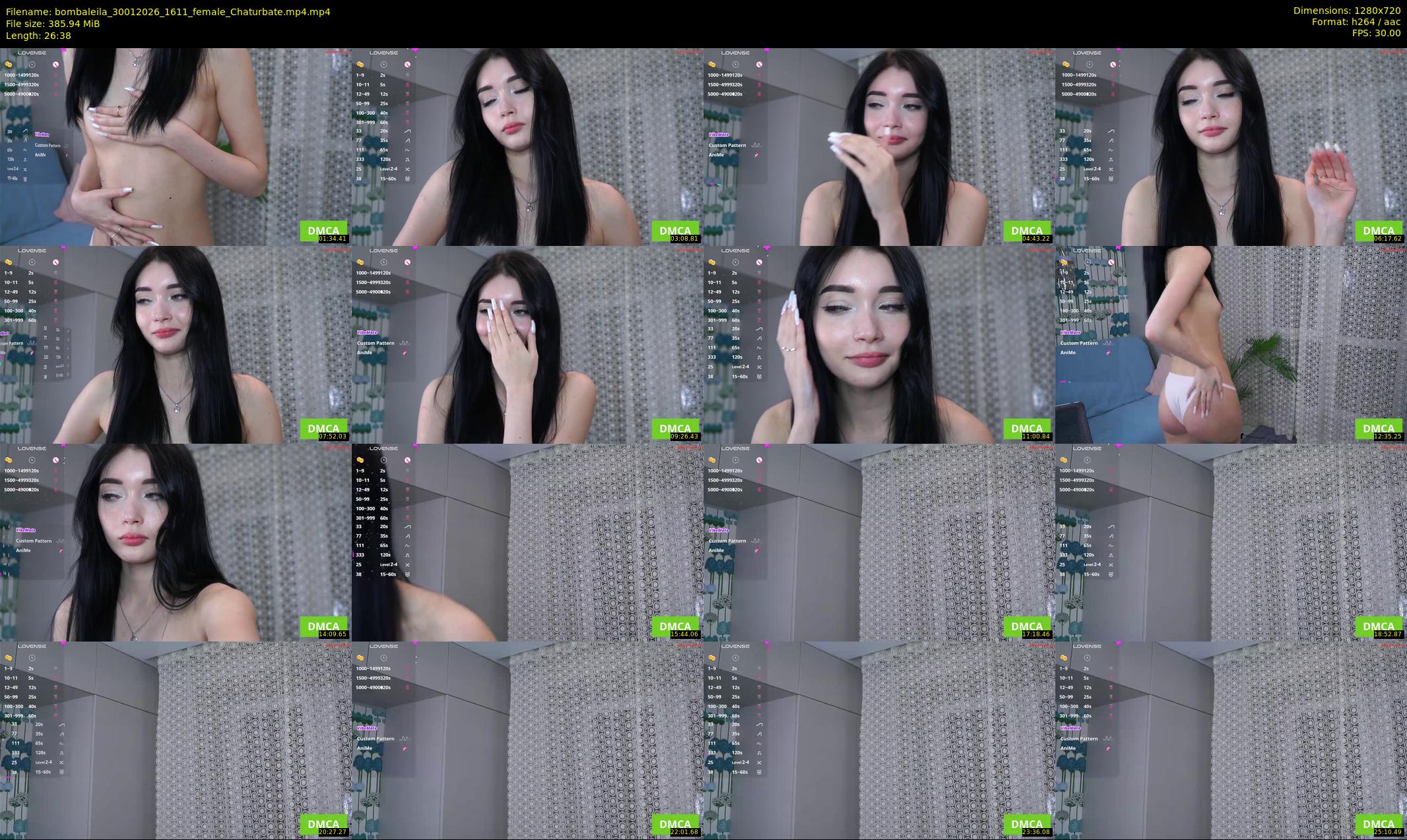 bombaleila — 27 minute Chaturbate female cam show recording, 720p, Jan 30, 2026