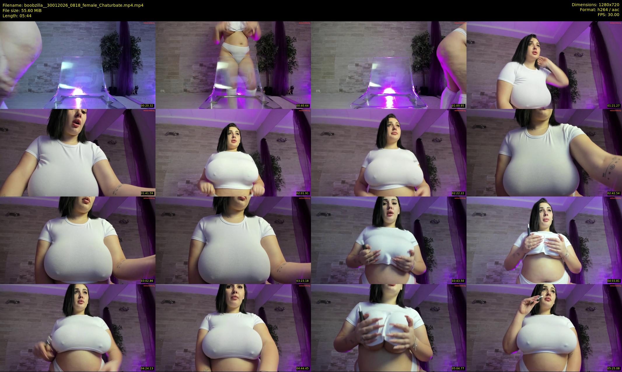 boobzilla_ — 6 minute Chaturbate female cam show recording, 720p, Jan 30, 2026