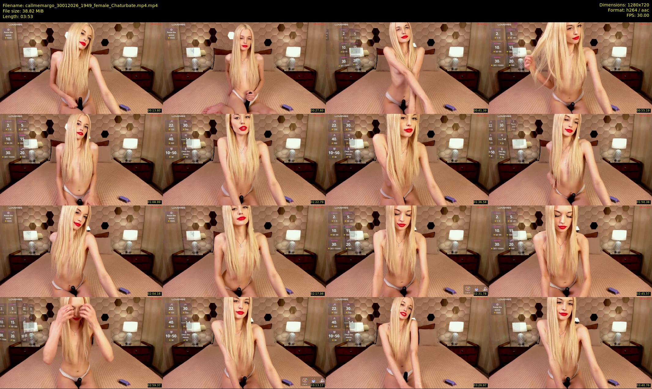 callmemargo — 4 minute Chaturbate female cam show recording, 720p, Jan 30, 2026