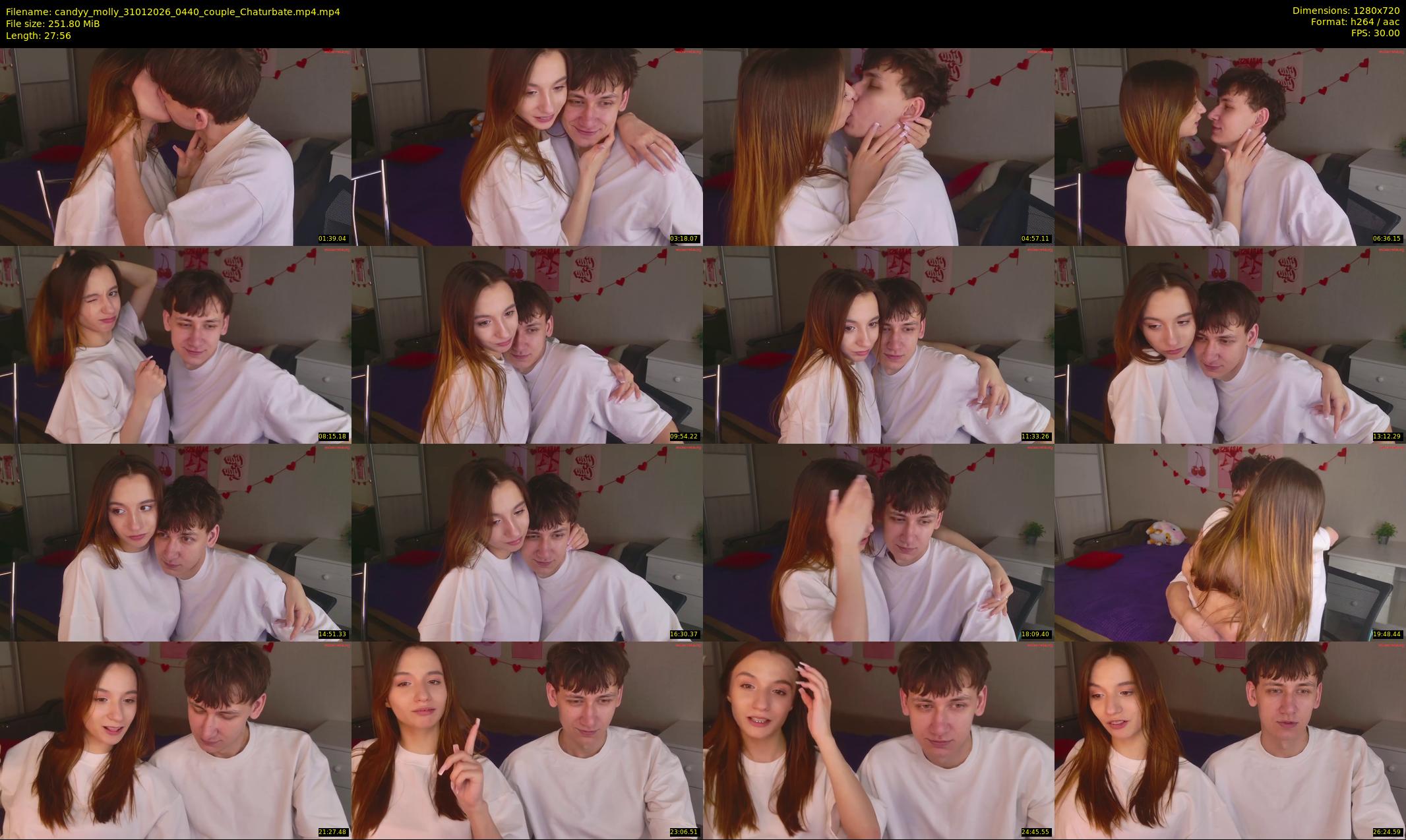 candyy_molly — 28 minute Chaturbate couple cam show recording, 720p, Jan 31, 2026