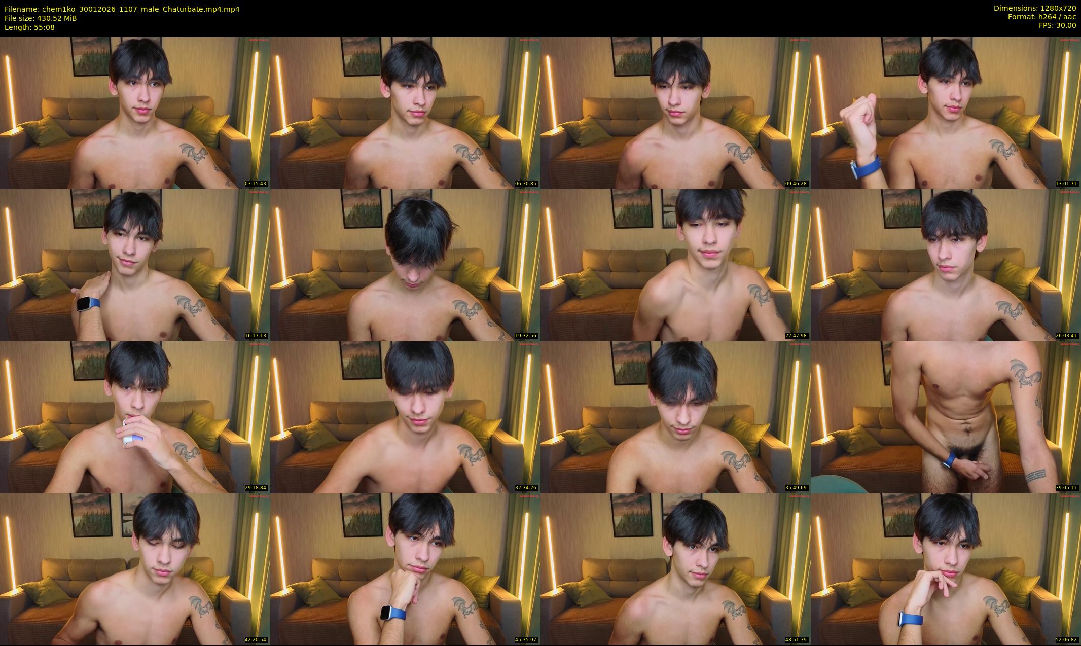 chem1ko — 56 minute Chaturbate male cam show recording, 720p, Jan 30, 2026